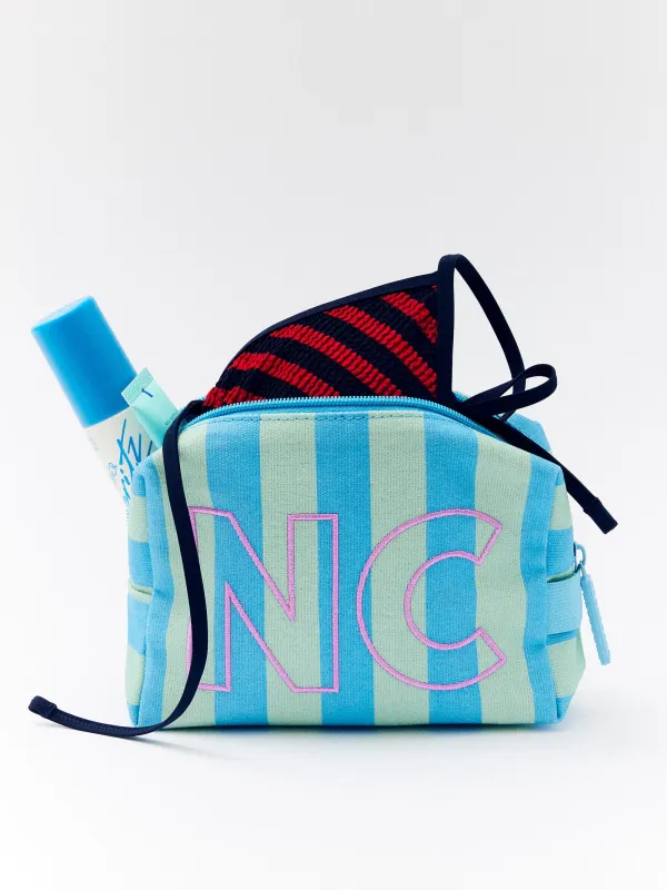 Striped Take It Away Custom Storage Pouch - Custom Breeze made by BaubleBar