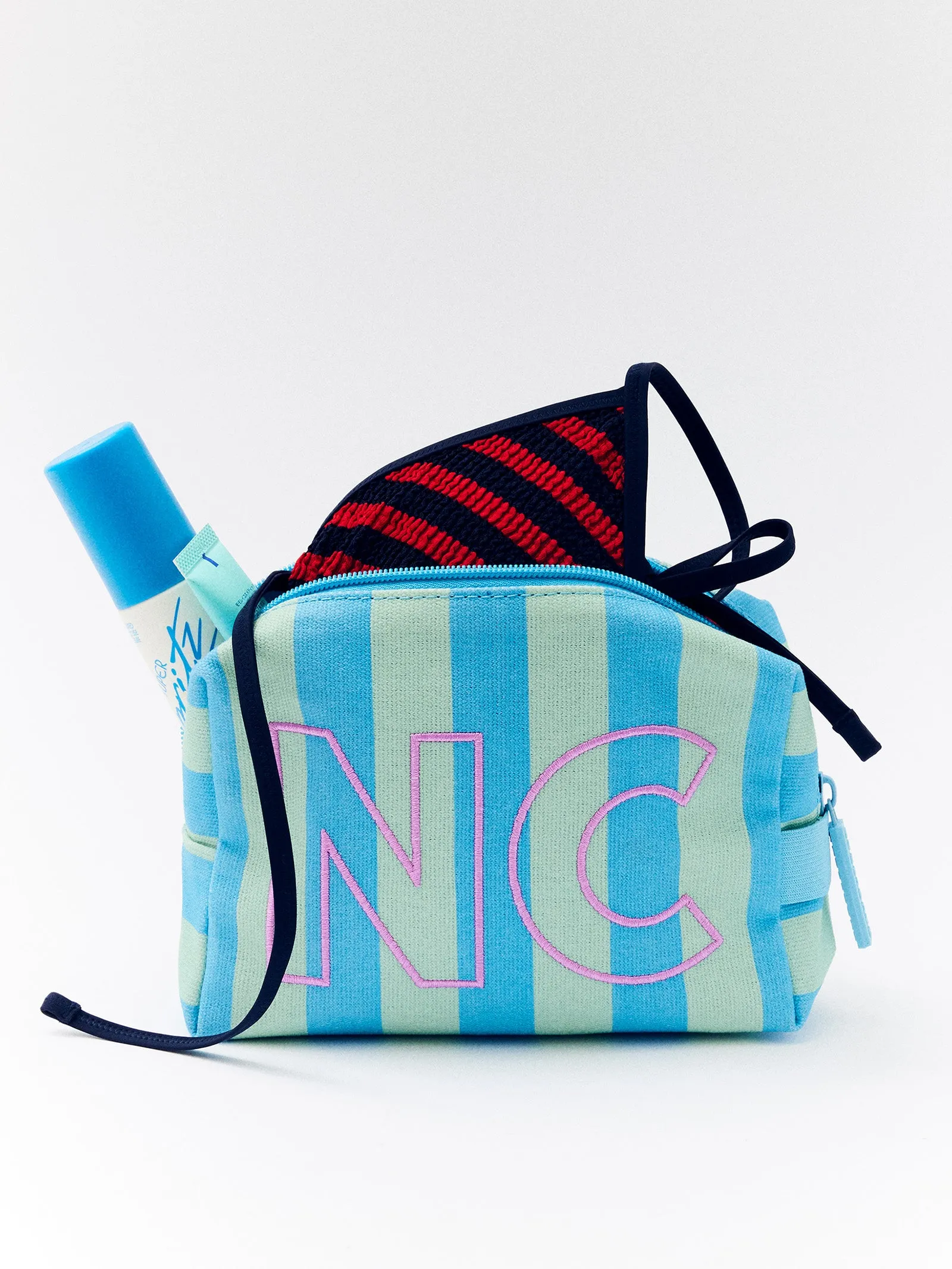 Striped Take It Away Custom Storage Pouch - Custom Breeze sold by BaubleBar