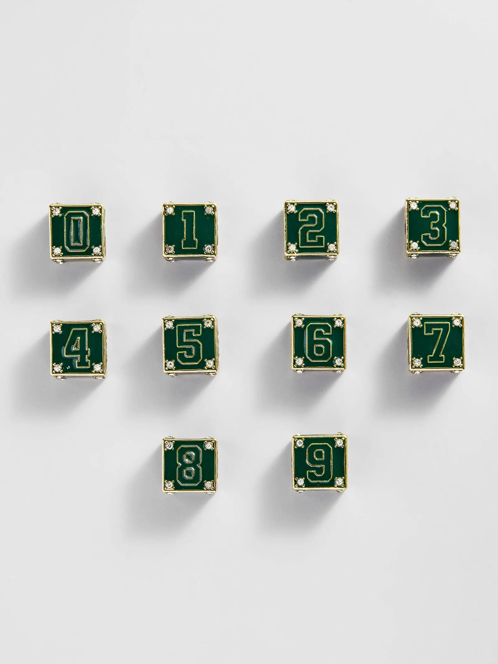 Block Party Varsity Number Custom Bracelet - Dark Green Single Digit sold by BaubleBar product image thumbnail 4