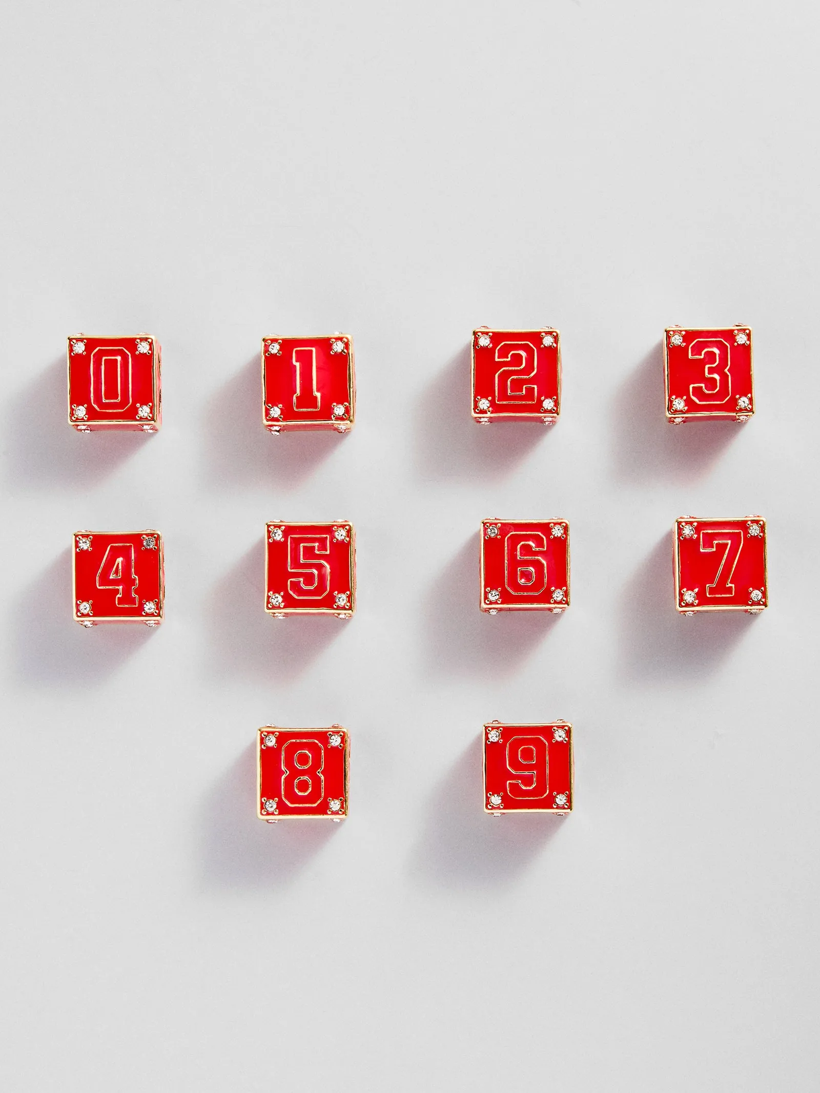 Block Party Varsity Number Custom Bracelet - Cherry Red Single Digit sold by BaubleBar product image thumbnail 4