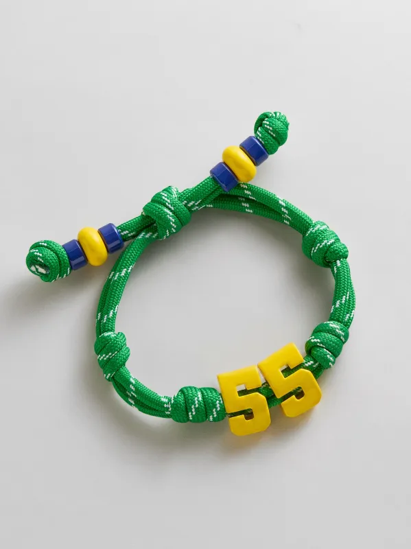 Team Knotty Varsity Custom Bracelet - Brazil Double Digit made by BaubleBar