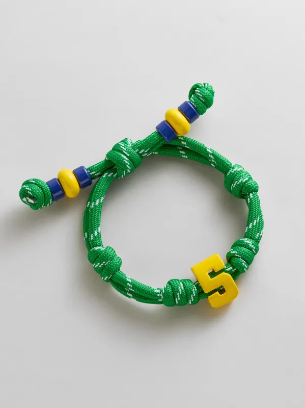 Team Knotty Varsity Custom Bracelet - Brazil Single Digit made by BaubleBar