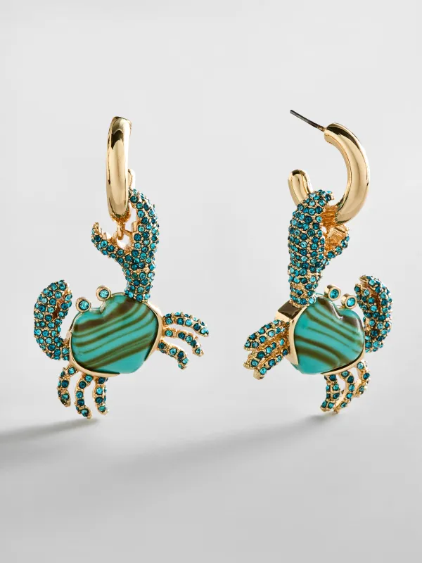 Pinch Me Crab Earrings - Crab made by BaubleBar