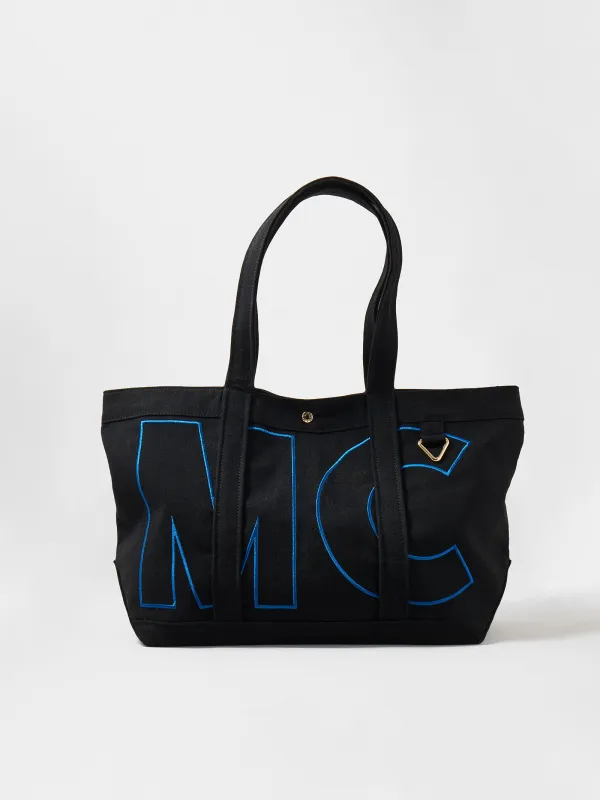 Solid Custom Alpha Tote - Jet Black made by BaubleBar