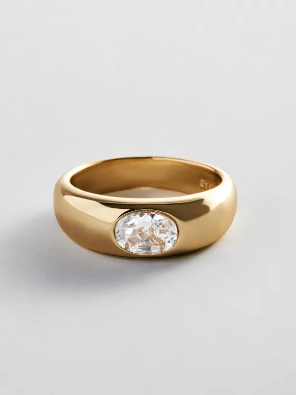 Lacey Gold Pinky Ring - Lacey Gold Pinky Ring made by BaubleBar