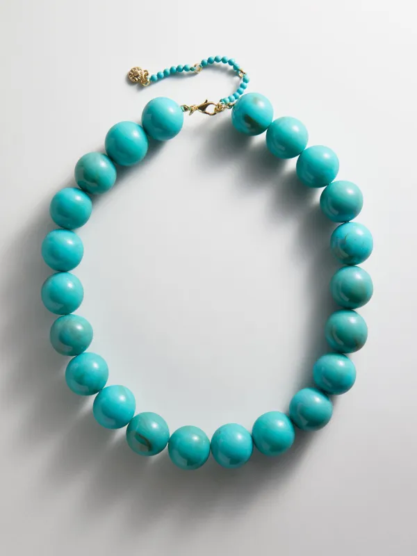 Jane Beaded Necklace - Turquoise Bead made by BaubleBar
