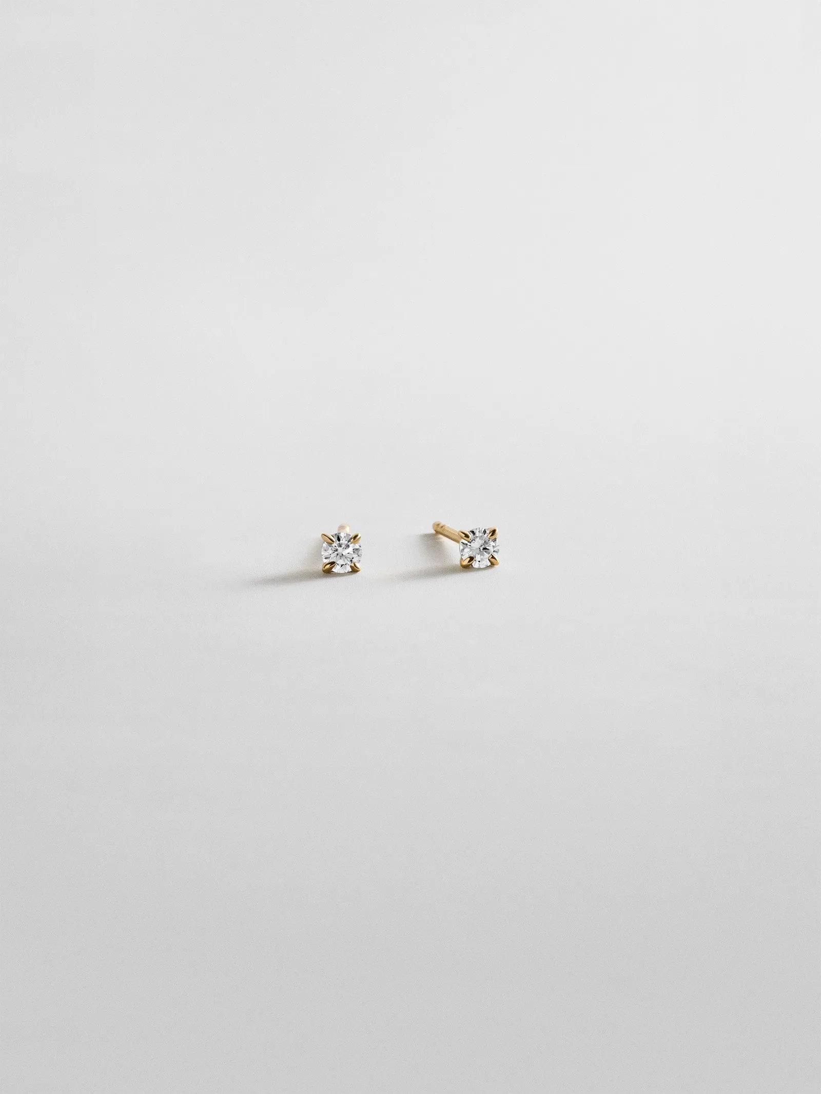 Debra 14K Gold Earrings - Round Stone sold by BaubleBar product image thumbnail 3