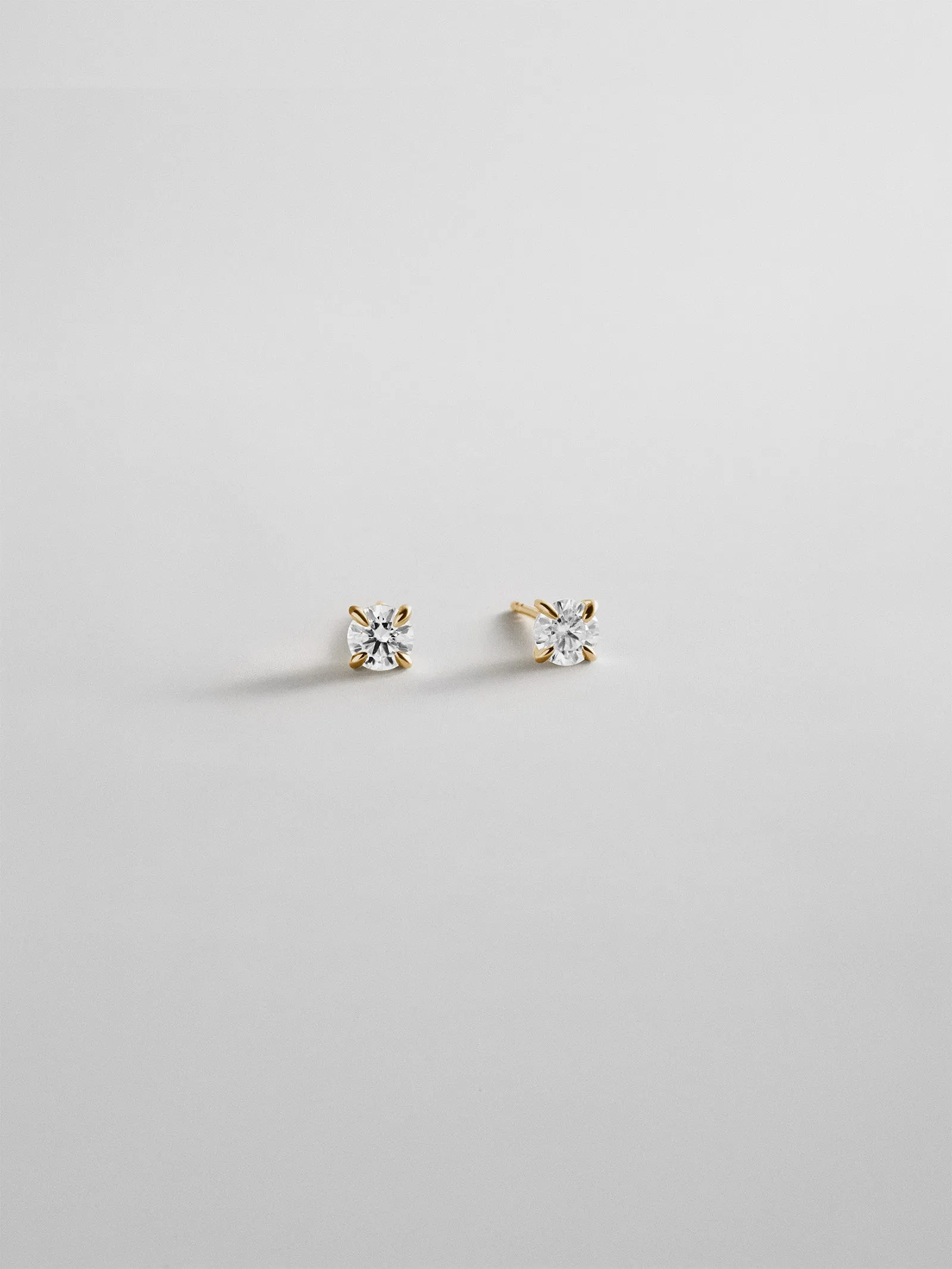 Debra 14K Gold Earrings - Round Stone sold by BaubleBar product image thumbnail 5