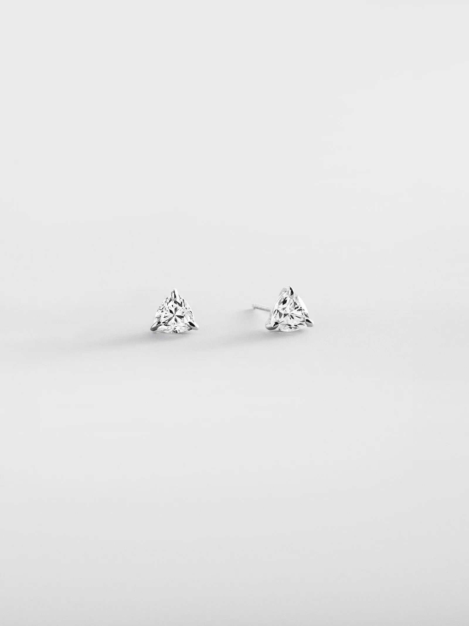 Debra 14K Gold Earrings - Trillion Stone sold by BaubleBar product image thumbnail 5