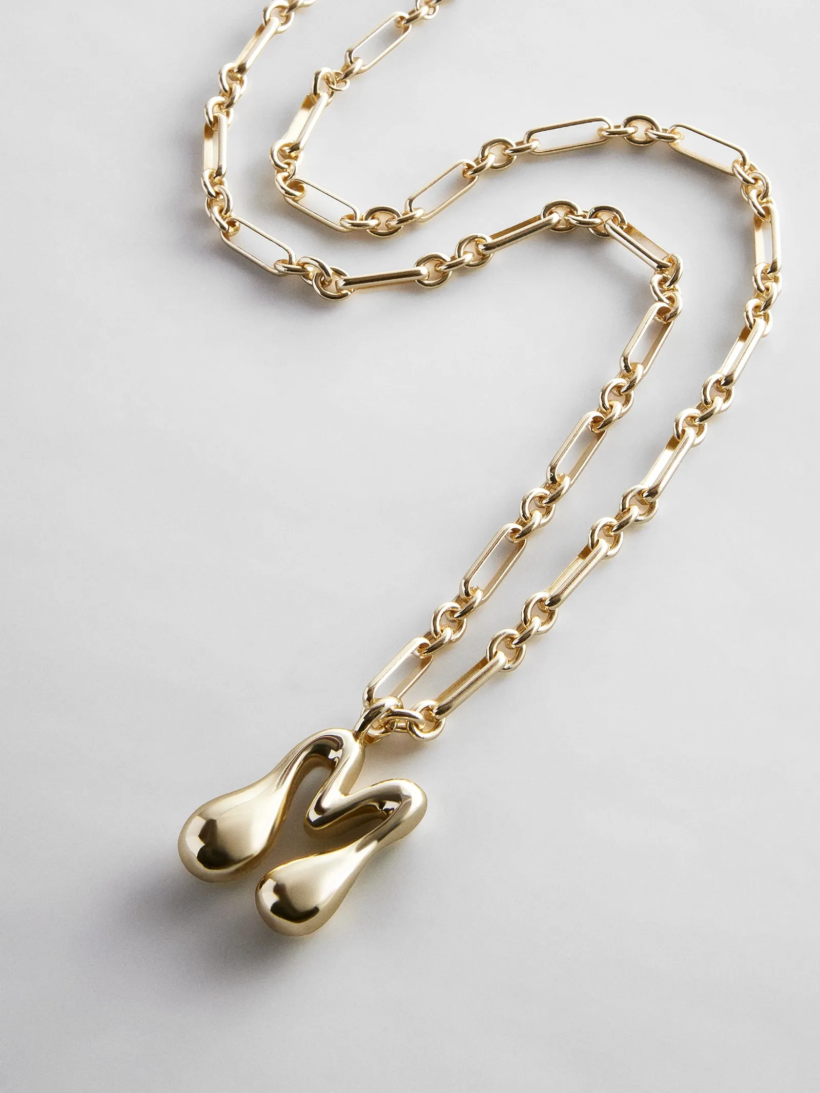 Oversized Bubble Custom Initial Necklace - Oversized Bubble Initial sold by BaubleBar product image thumbnail 3