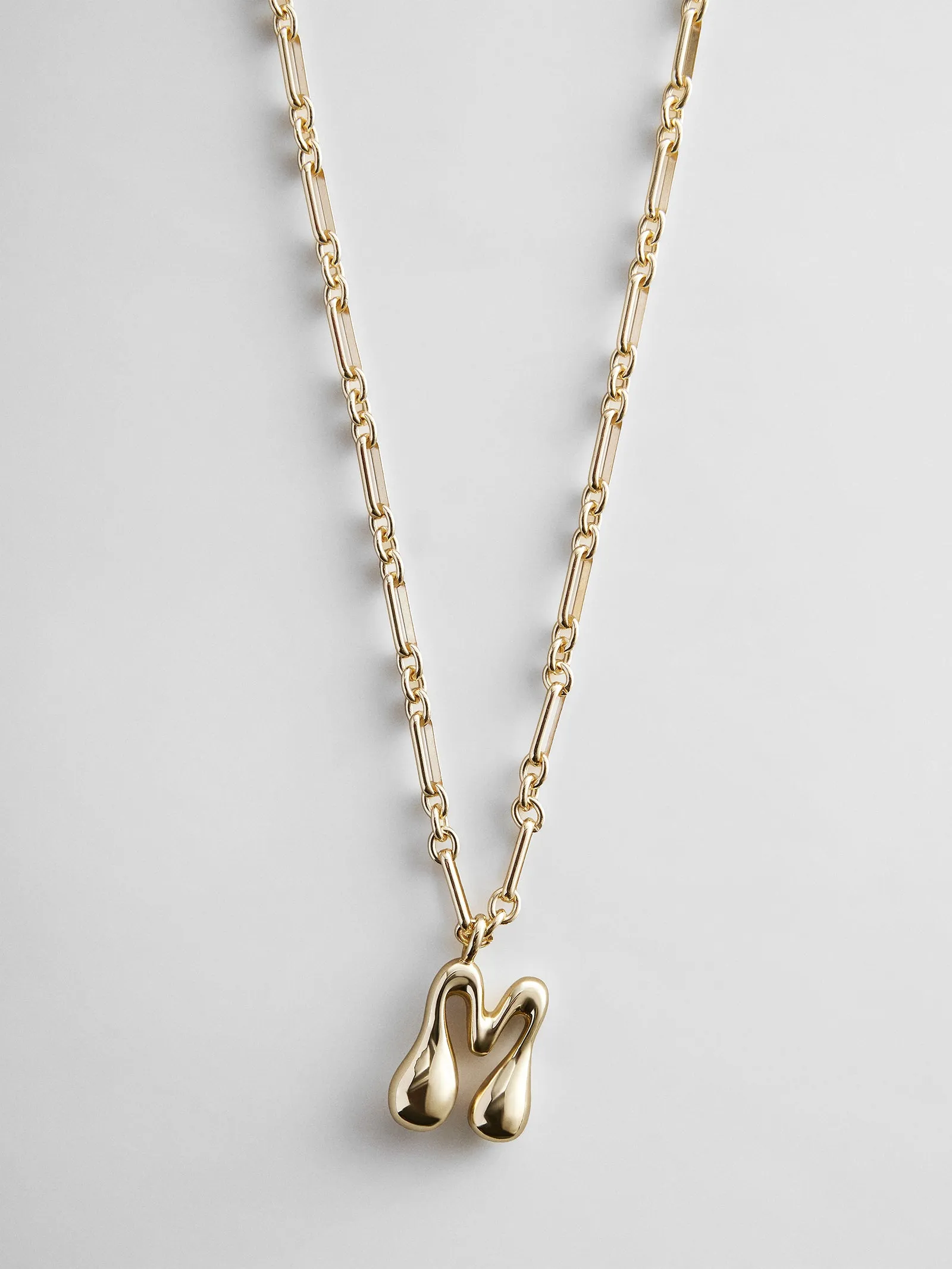 Oversized Bubble Custom Initial Necklace - Oversized Bubble Initial sold by BaubleBar product image thumbnail 5