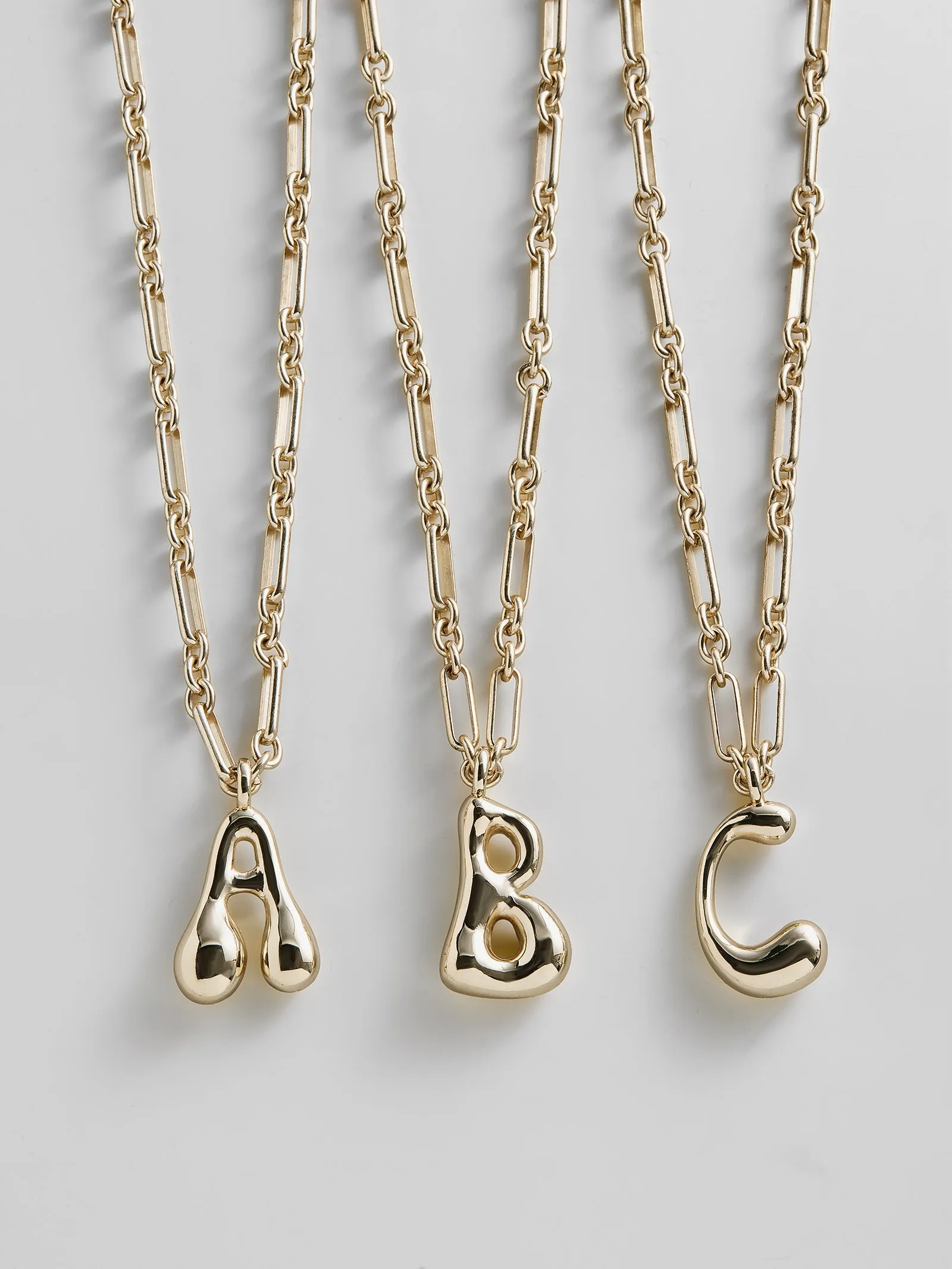 Oversized Bubble Custom Initial Necklace - Oversized Bubble Initial sold by BaubleBar