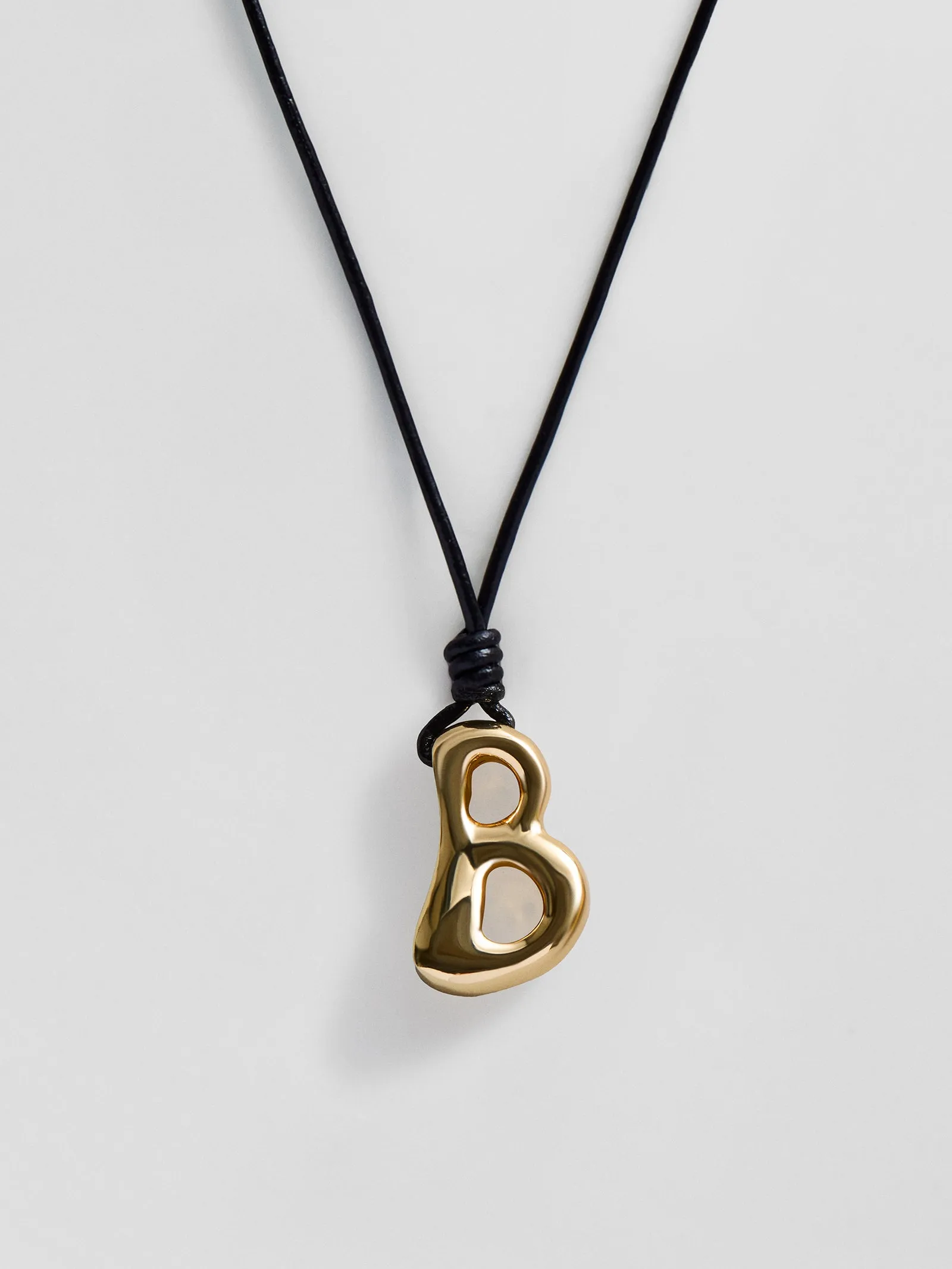 Cord Initial Necklace - Gold sold by BaubleBar product image thumbnail 4