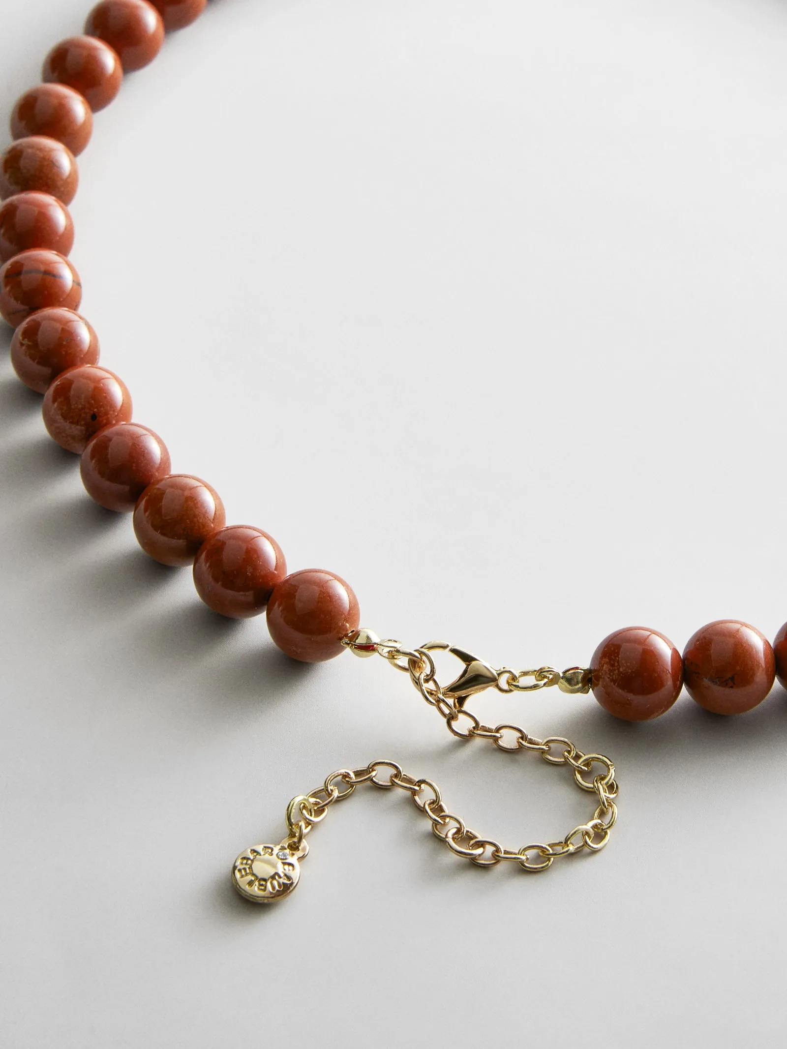 Jamie Semi-Precious Beaded Necklace - Red Jasper/Red Jasper sold by BaubleBar product image thumbnail 4