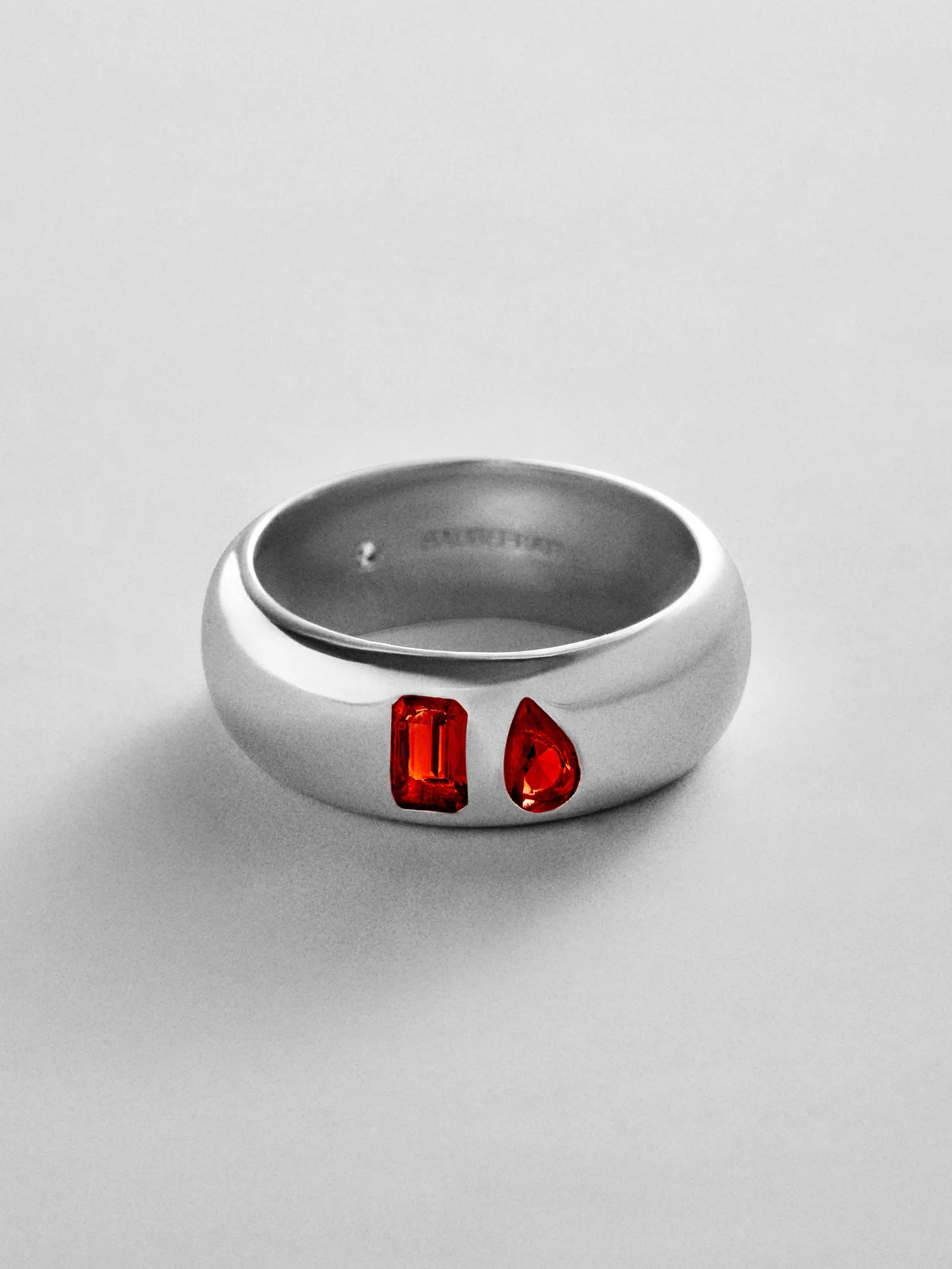 Multi-Stone Puffy Custom Birthstone Ring - Silver sold by BaubleBar product image thumbnail 3