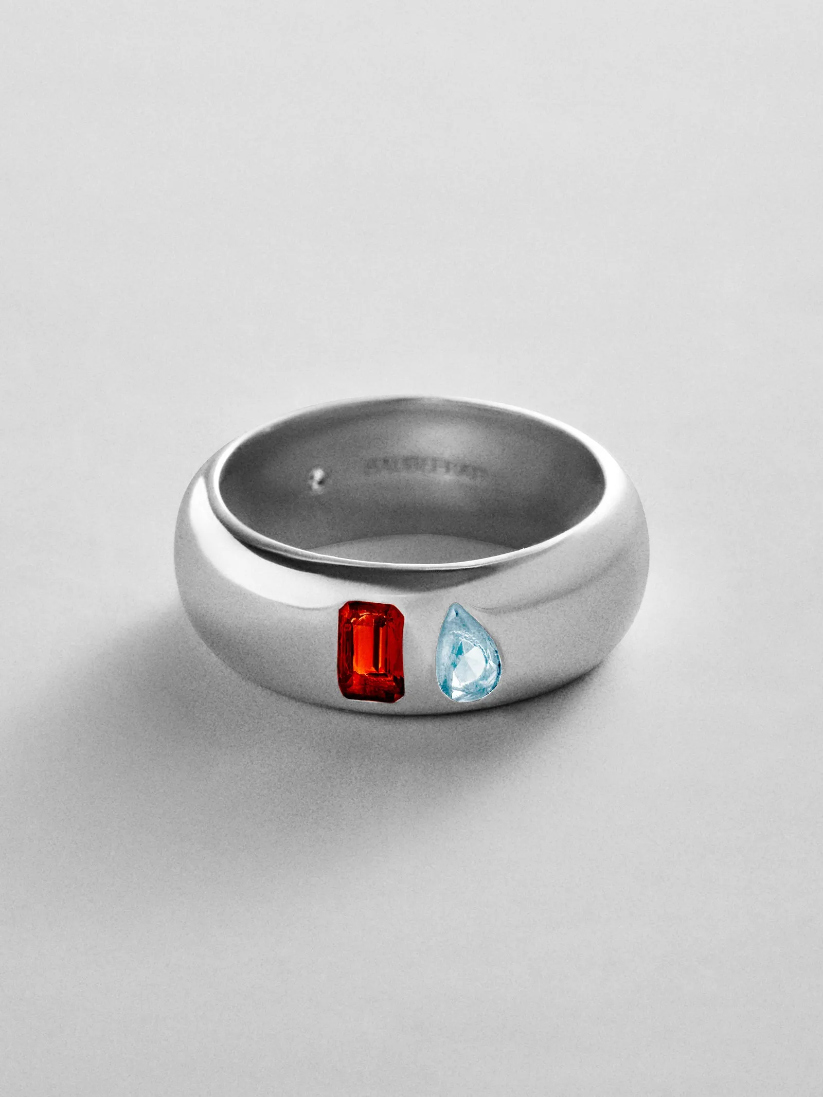 Multi-Stone Puffy Custom Birthstone Ring - Silver sold by BaubleBar product image thumbnail 5