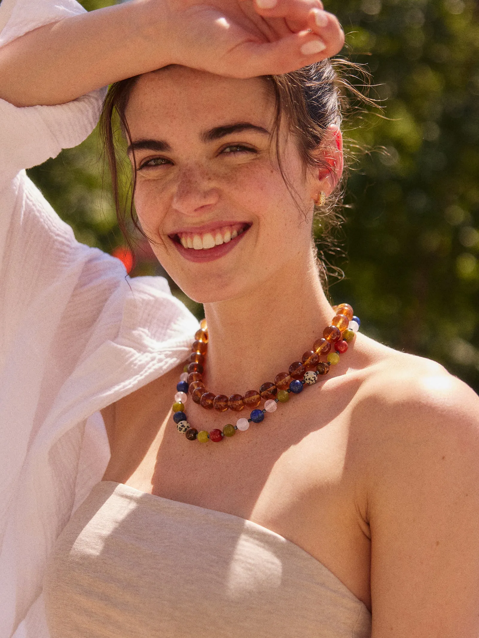 Jocelyn Beaded Necklace - Multi/Dalmatian Bead sold by BaubleBar product image thumbnail 2