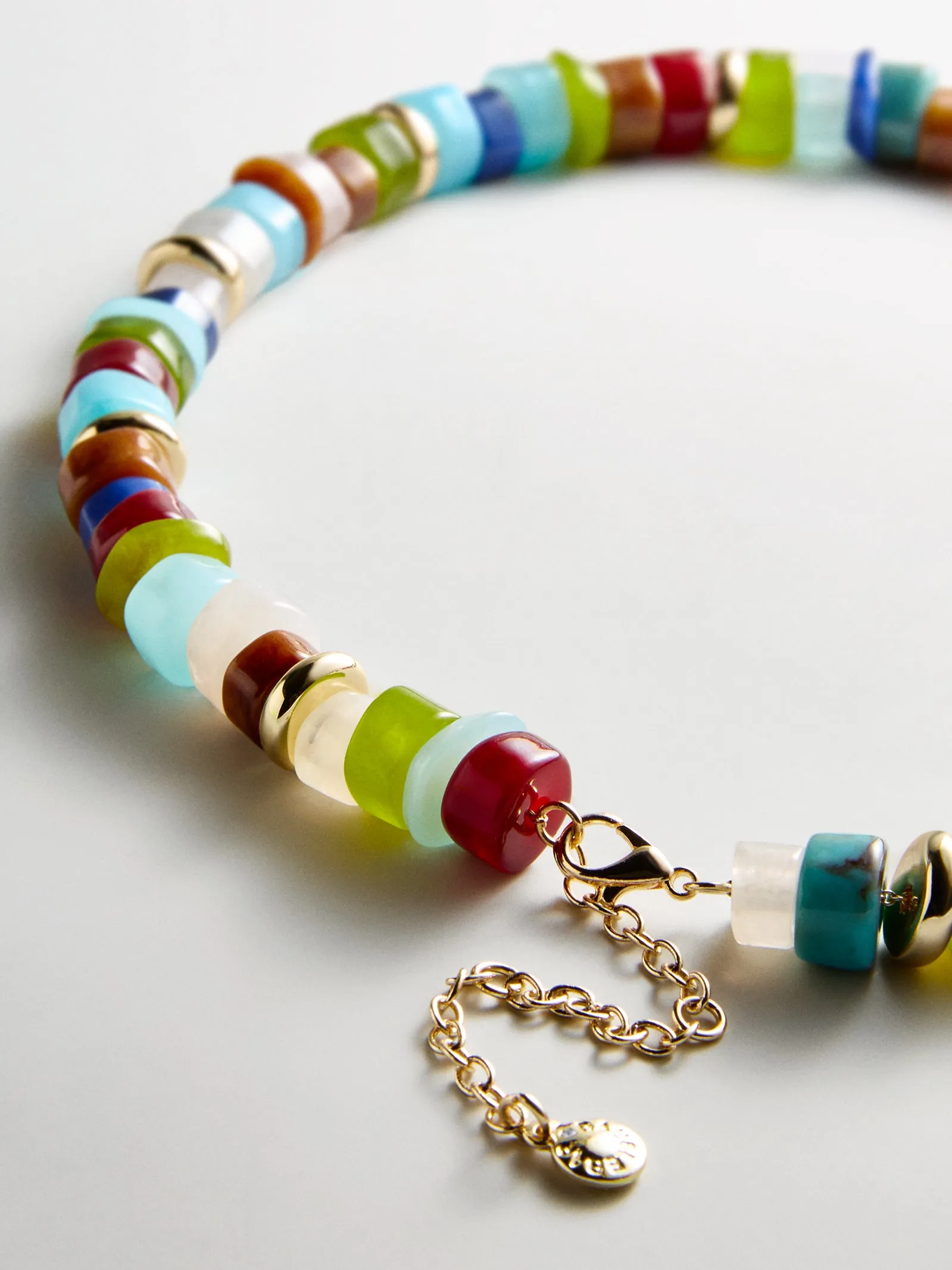 Jennifer Rondelle Beaded Necklace - Dark Multi Bead sold by BaubleBar product image thumbnail 4