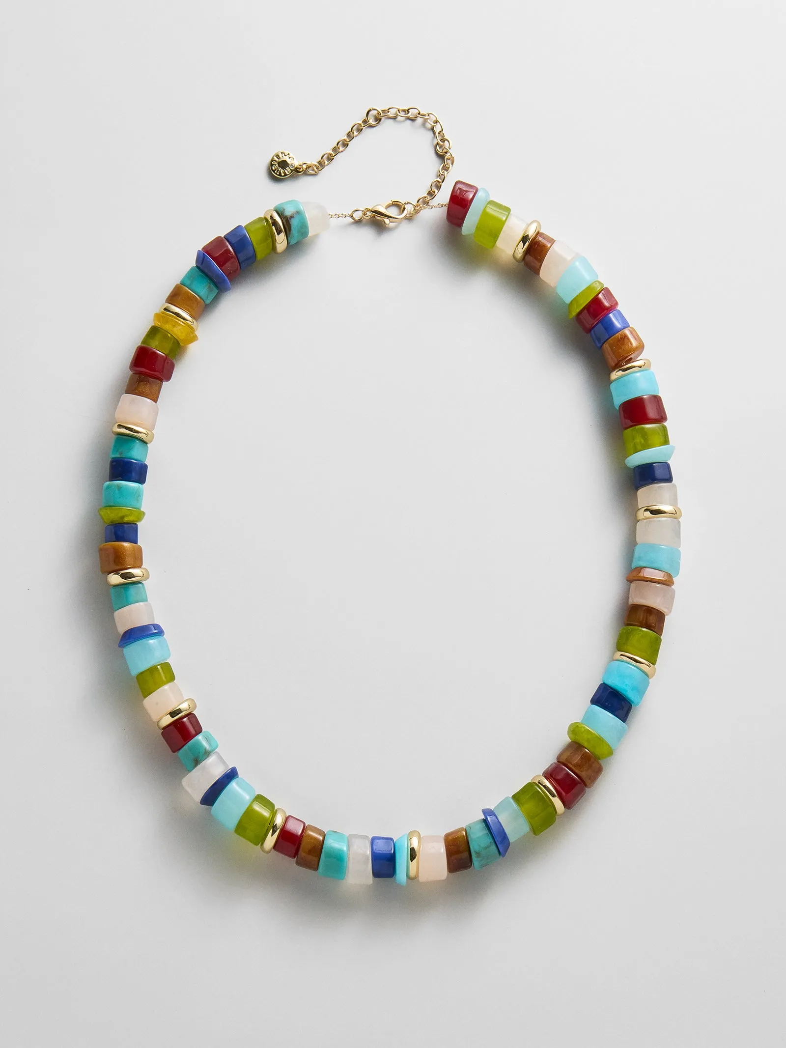 Jennifer Rondelle Beaded Necklace - Dark Multi Bead sold by BaubleBar