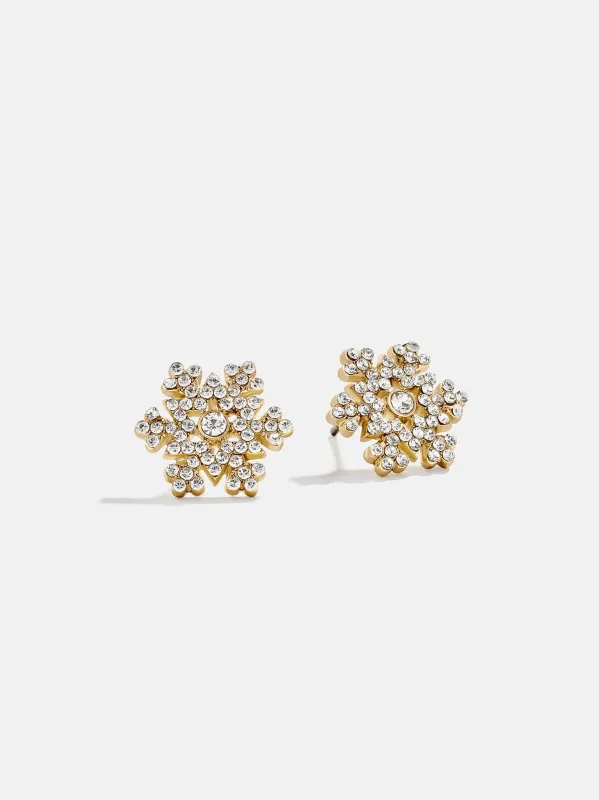 Snow Much Fun Stud Earrings - Snowflake made by BaubleBar