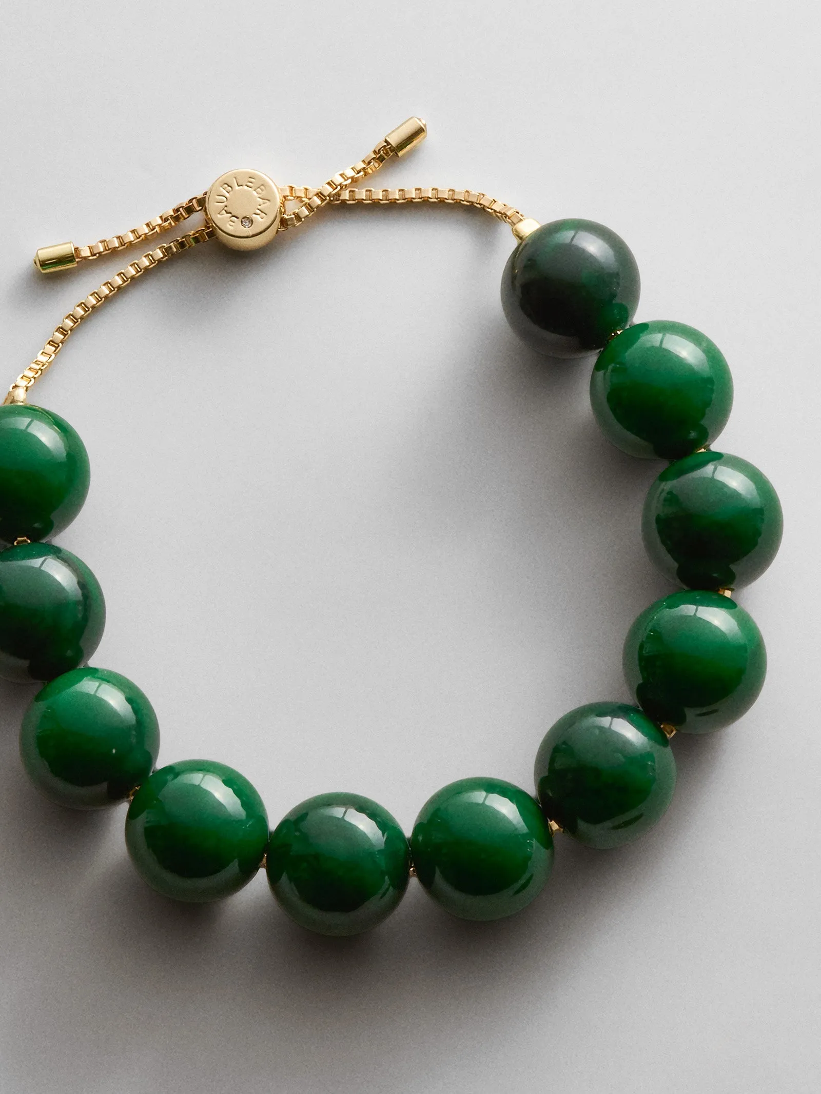 Jane Beaded Bracelet - Dark Green Bead sold by BaubleBar product image thumbnail 5