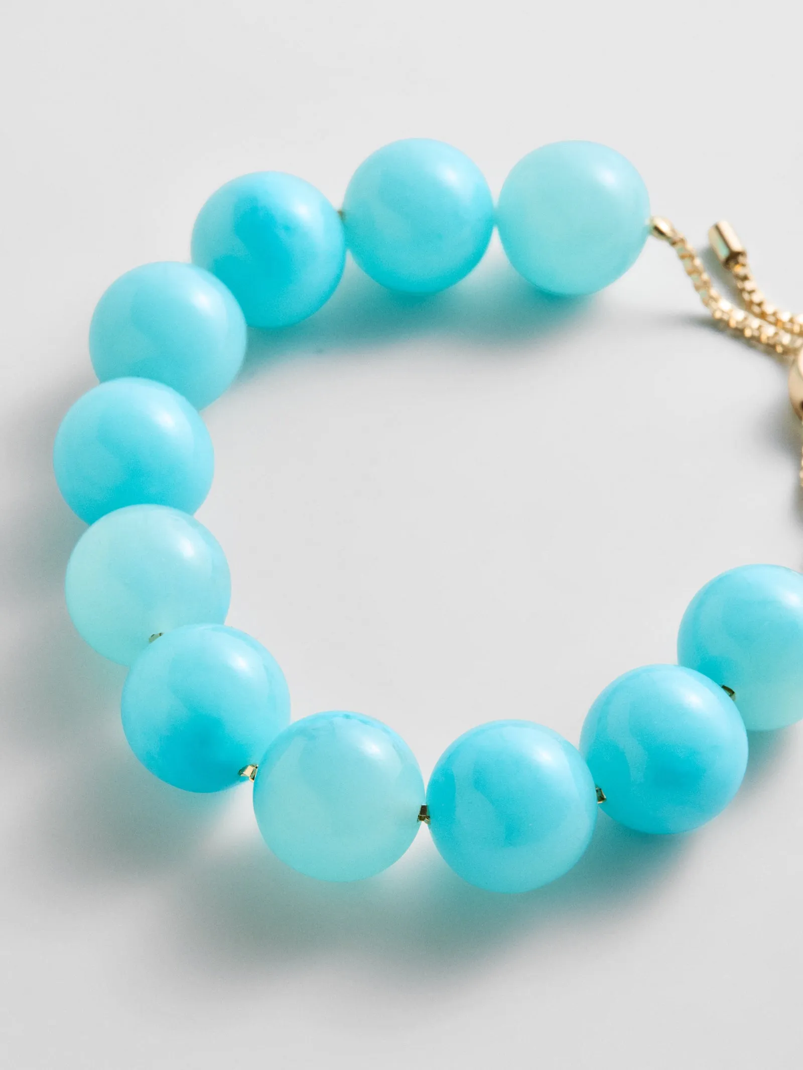 Jane Beaded Bracelet - Aqua Bead sold by BaubleBar product image thumbnail 3
