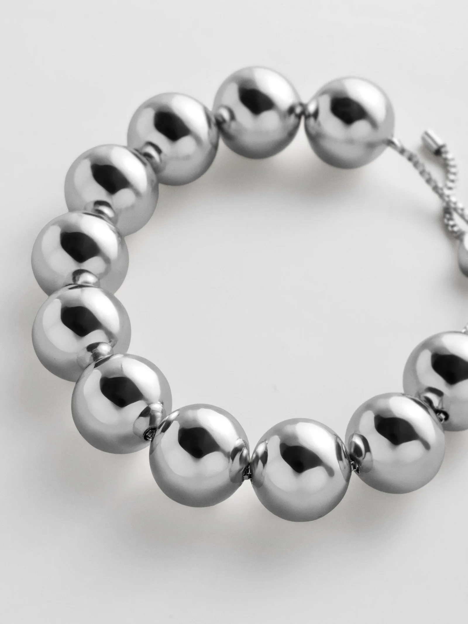 Jane Beaded Bracelet - Silver Bead sold by BaubleBar product image thumbnail 4