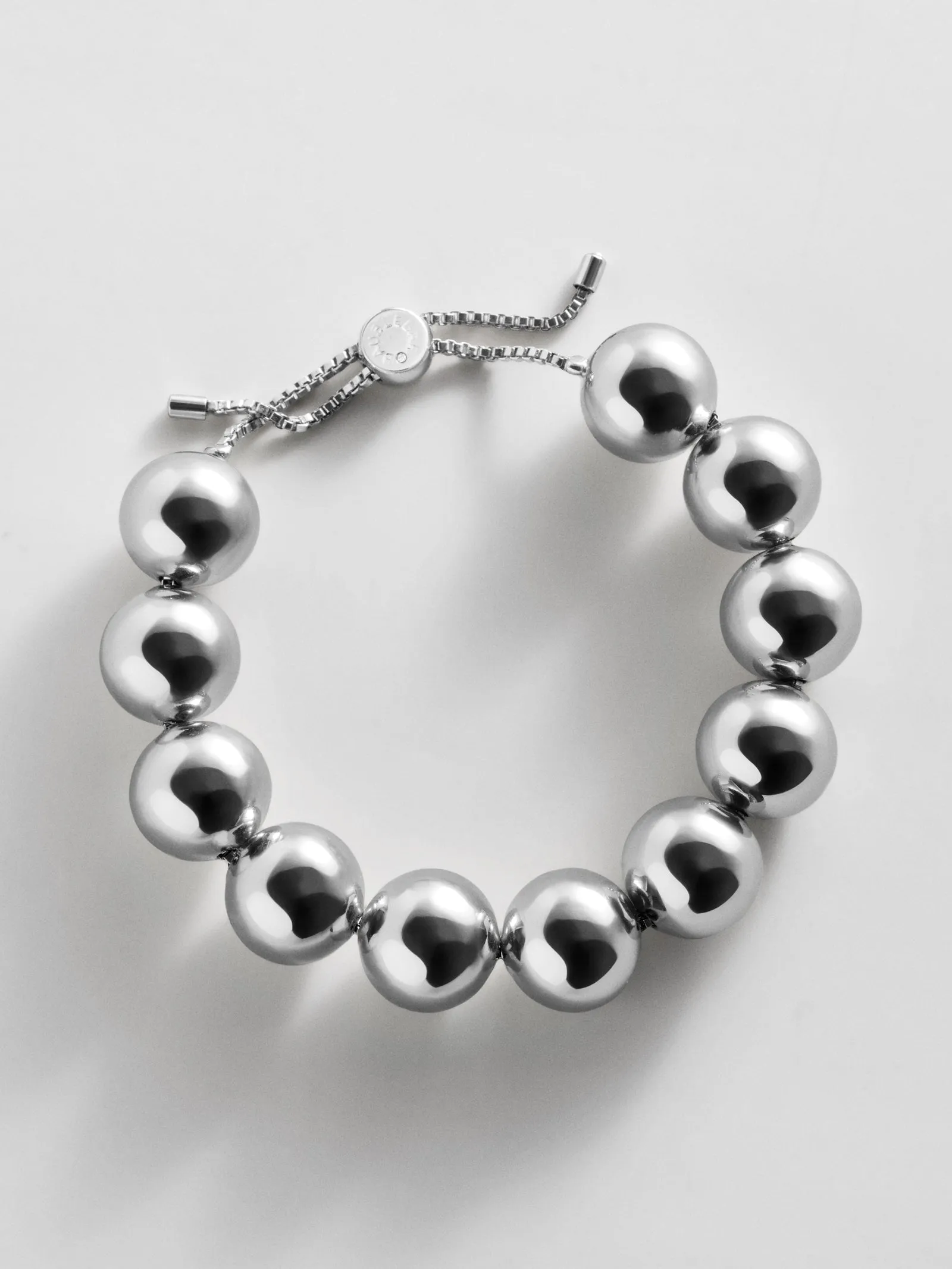 Jane Beaded Bracelet - Silver Bead sold by BaubleBar