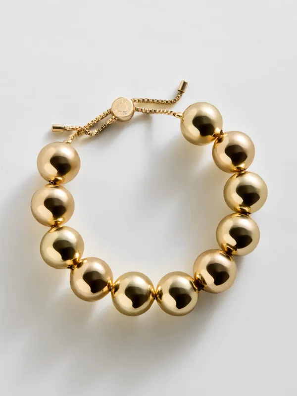 Jane Beaded Bracelet - Gold Bead made by BaubleBar