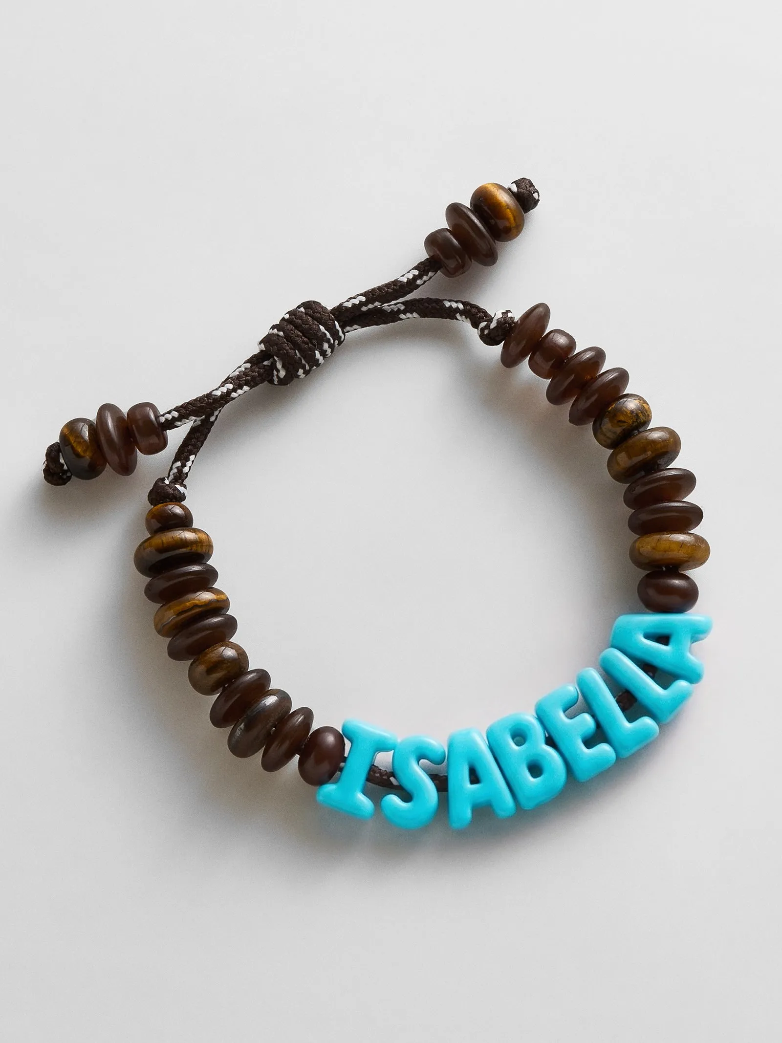 Wear Everywhere Waterproof Custom Bracelet - Tiger's Eye/Turquoise sold by BaubleBar
