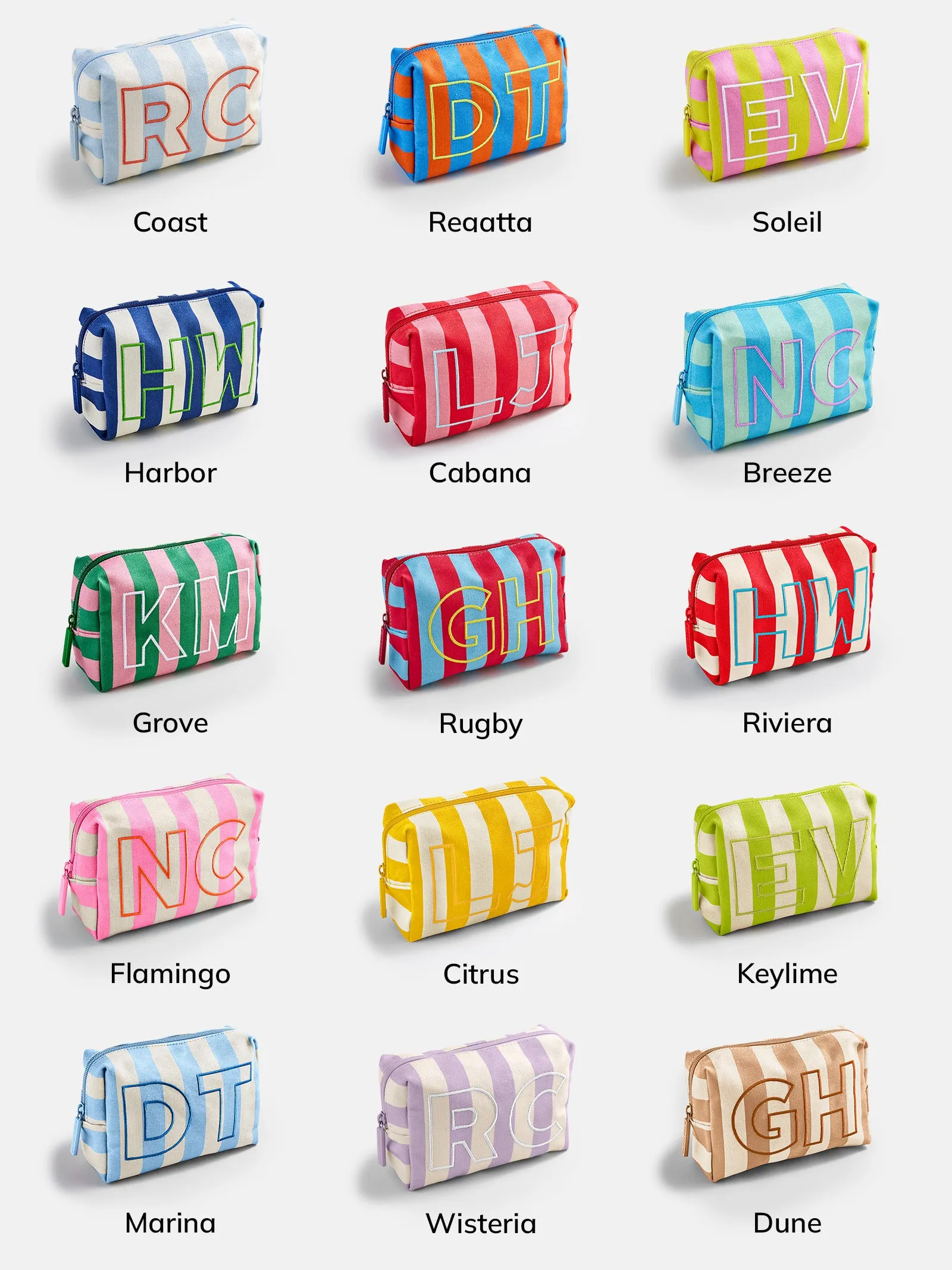 Striped Take It Away Custom Storage Pouch - Custom Riviera sold by BaubleBar product image thumbnail 4