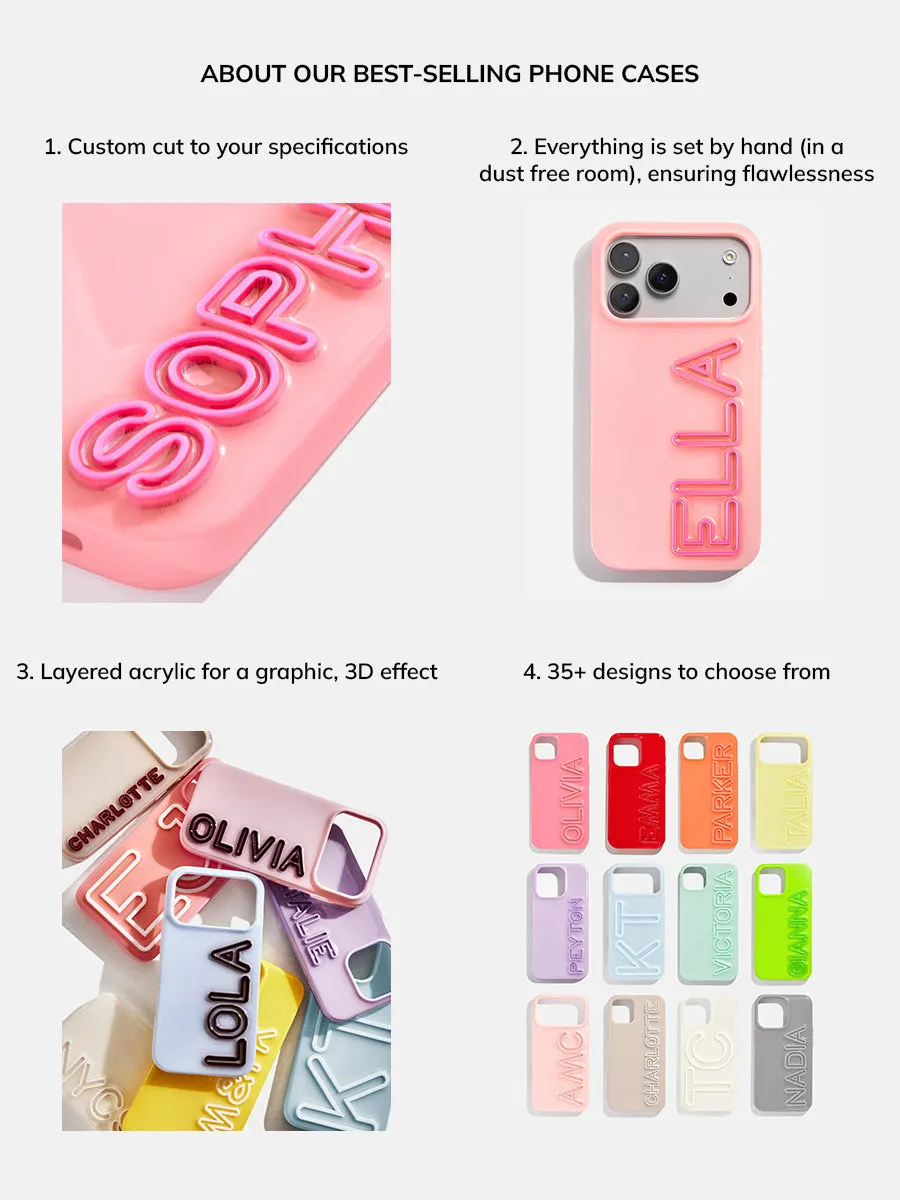 Fine Line Custom iPhone Case - Lavender/Orange sold by BaubleBar product image thumbnail 4