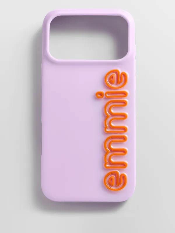 Fine Line Custom iPhone Case - Lavender/Orange made by BaubleBar