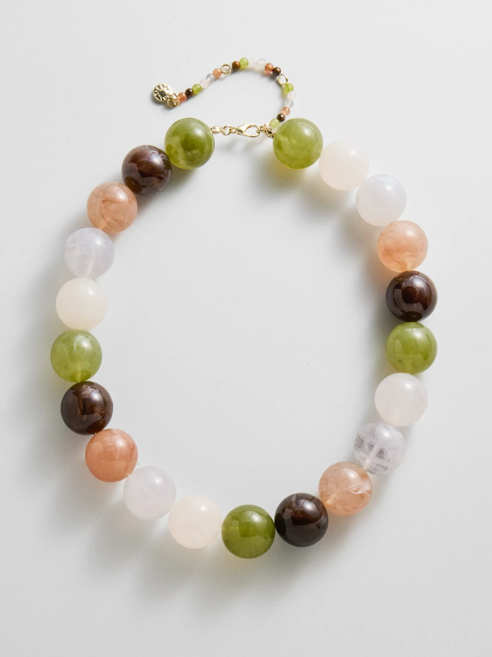 Jane Beaded Necklace - Earth Tones sold by BaubleBar