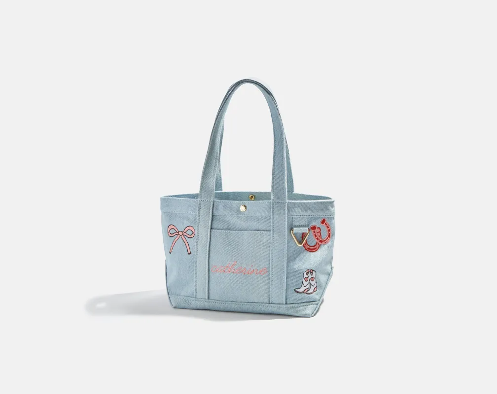 Custom Icon Tote - Light Denim made by BaubleBar
