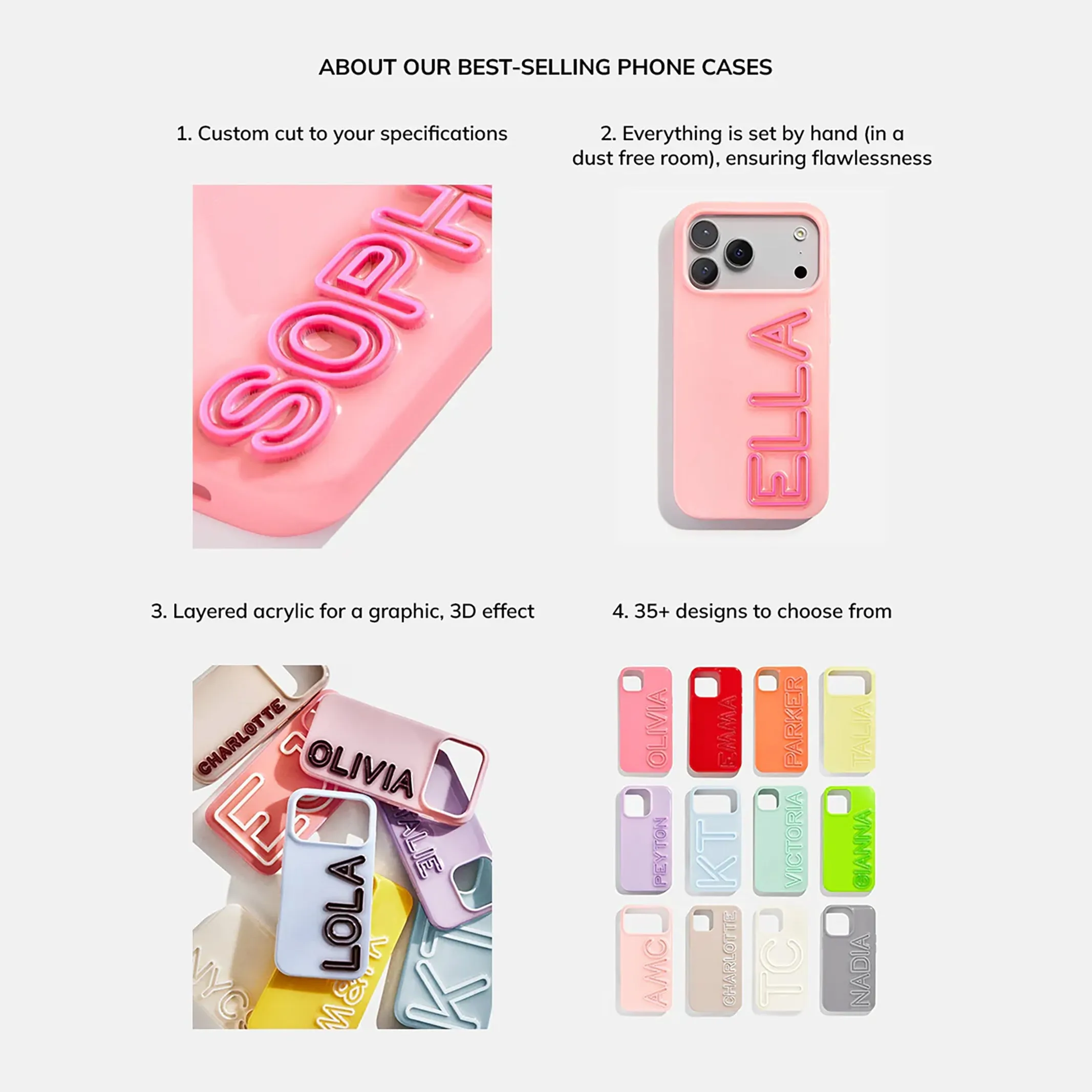 Fine Line Custom iPhone Case - Green/Orange sold by BaubleBar product image thumbnail 3