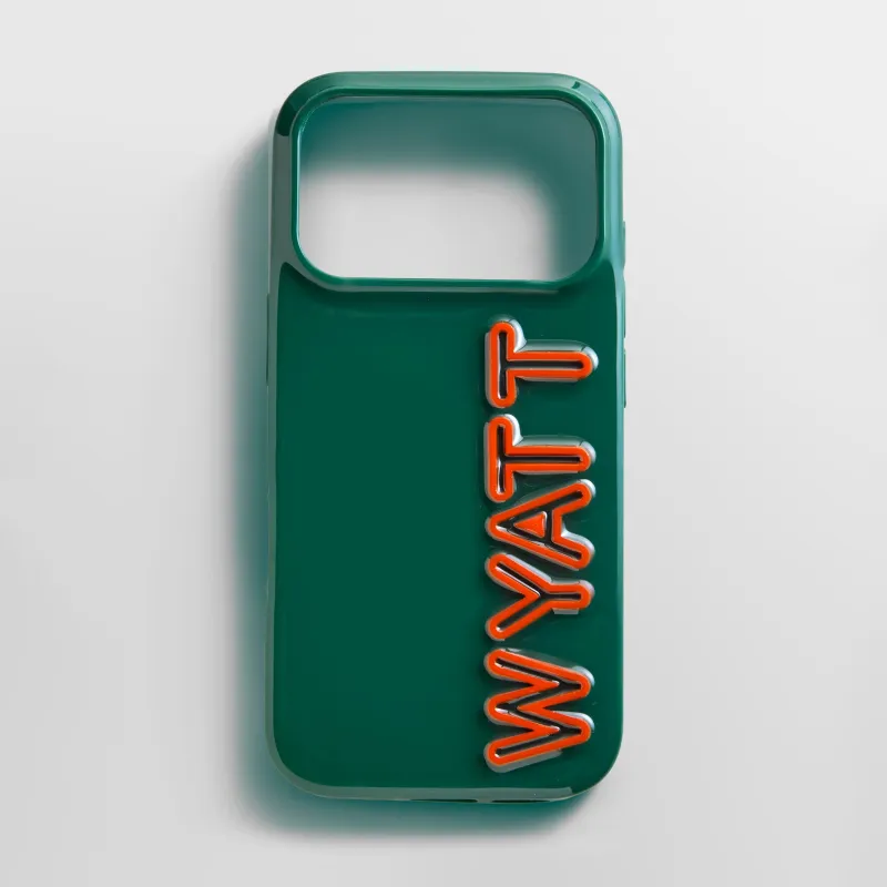 Fine Line Custom iPhone Case - Green/Orange made by BaubleBar
