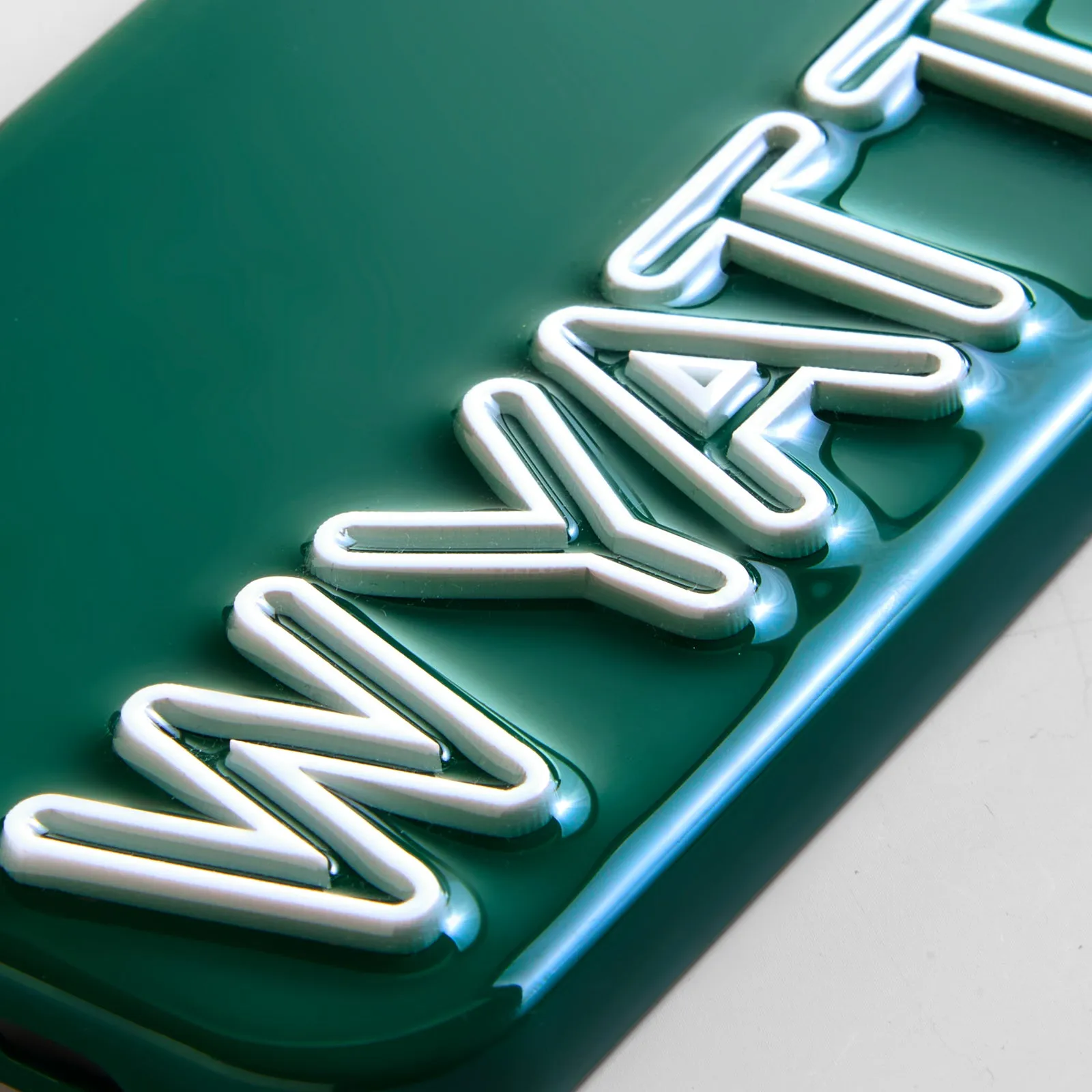 Fine Line Custom iPhone Case - Green/White sold by BaubleBar product image thumbnail 2