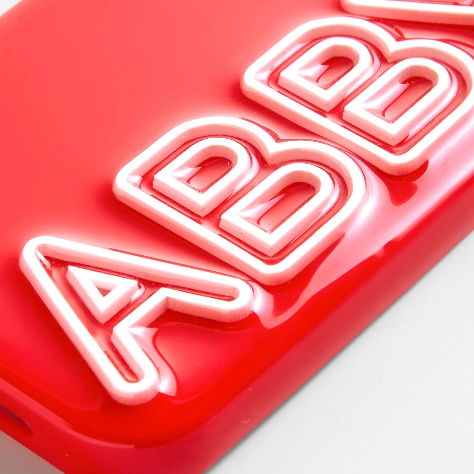 Fine Line Custom iPhone Case - Red/White sold by BaubleBar product image thumbnail 2