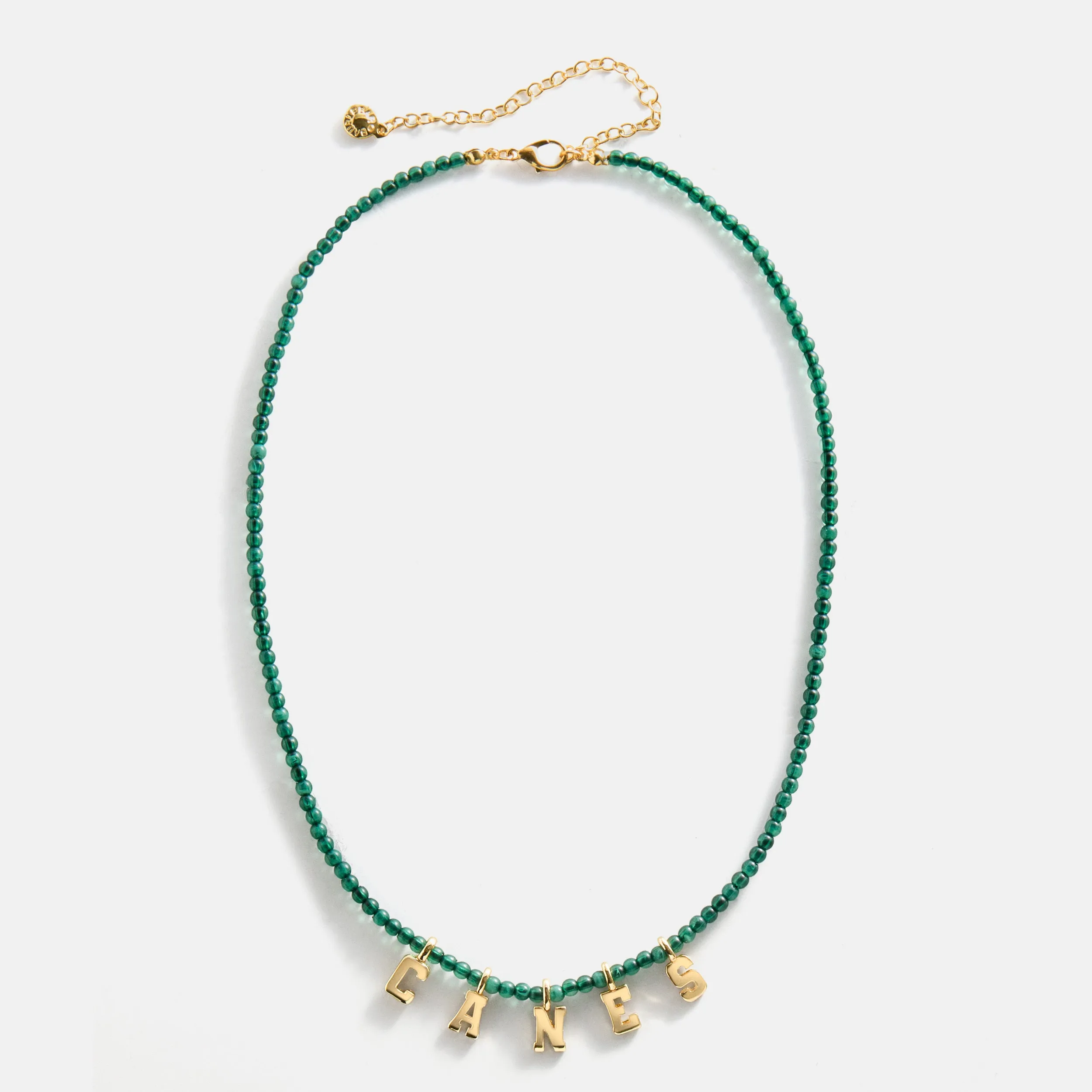 University of Miami Delicate Beaded Necklace - University of Miami sold by BaubleBar