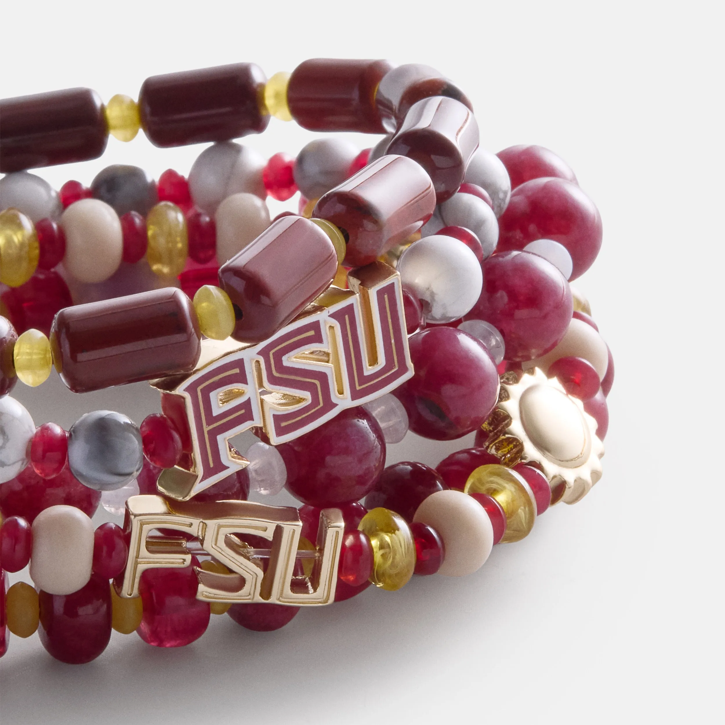 Florida State University Beaded Bracelet Set - Florida State University sold by BaubleBar product image thumbnail 3