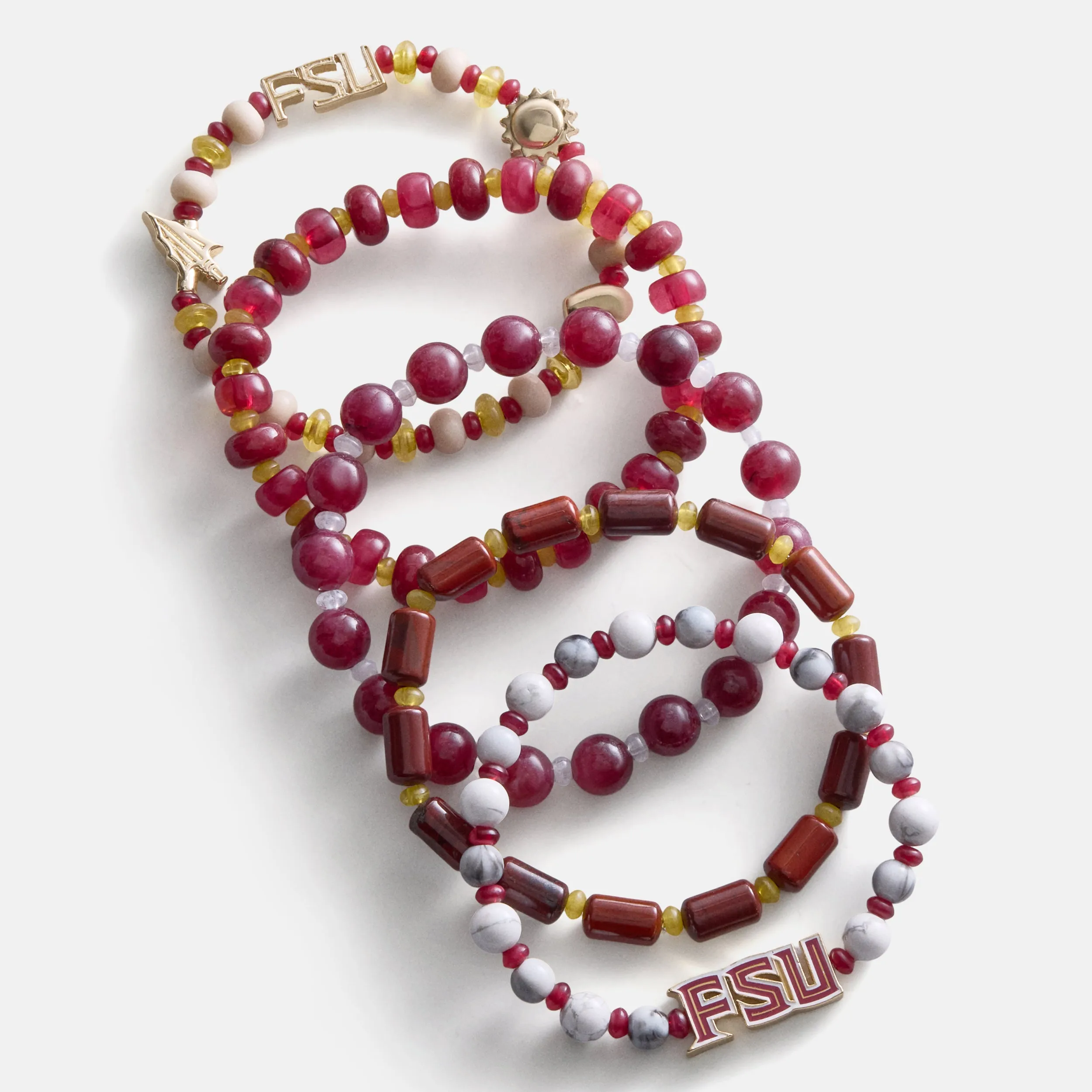 Florida State University Beaded Bracelet Set - Florida State University sold by BaubleBar product image thumbnail 4