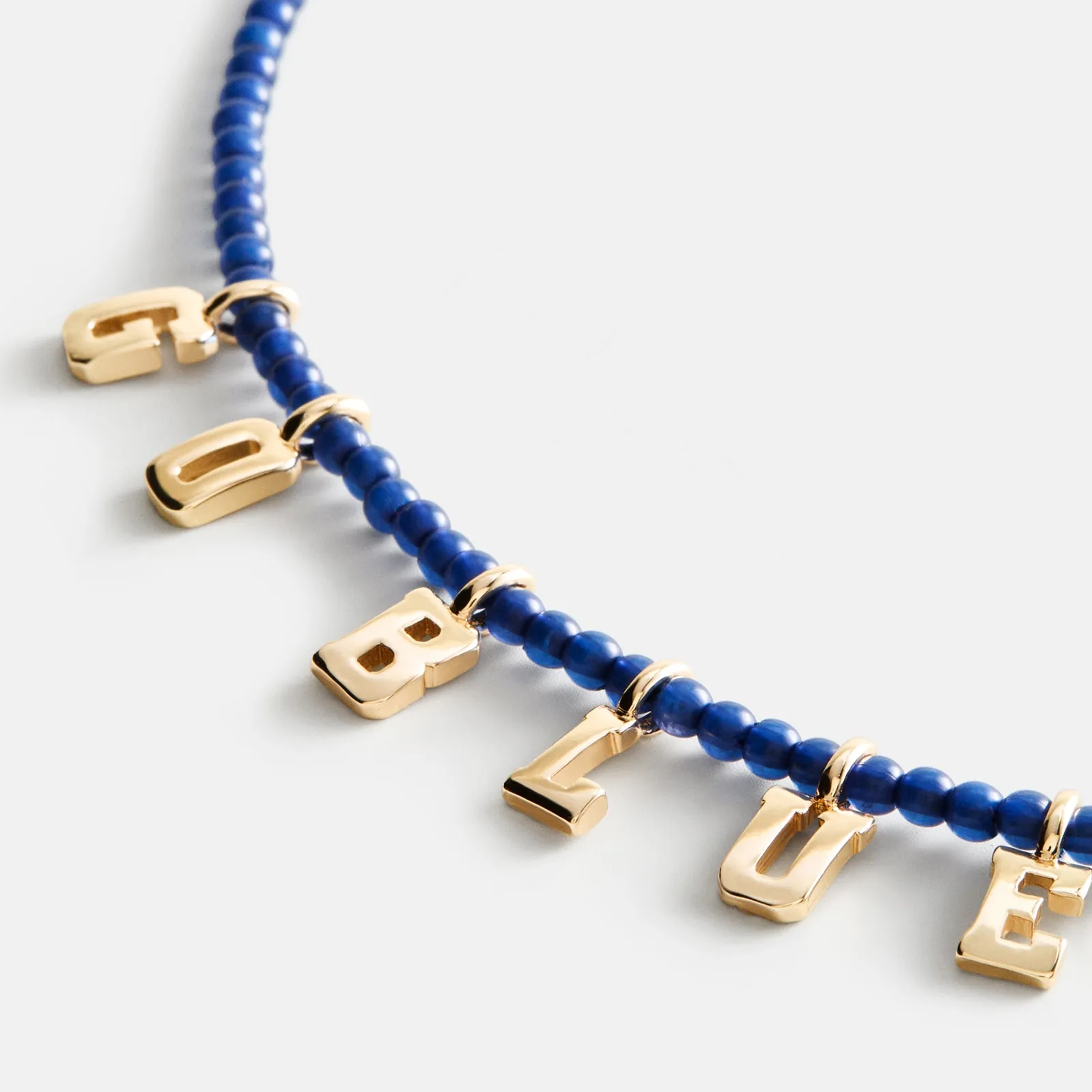 University of Michigan Delicate Beaded Necklace - University of Michigan sold by BaubleBar product image thumbnail 3