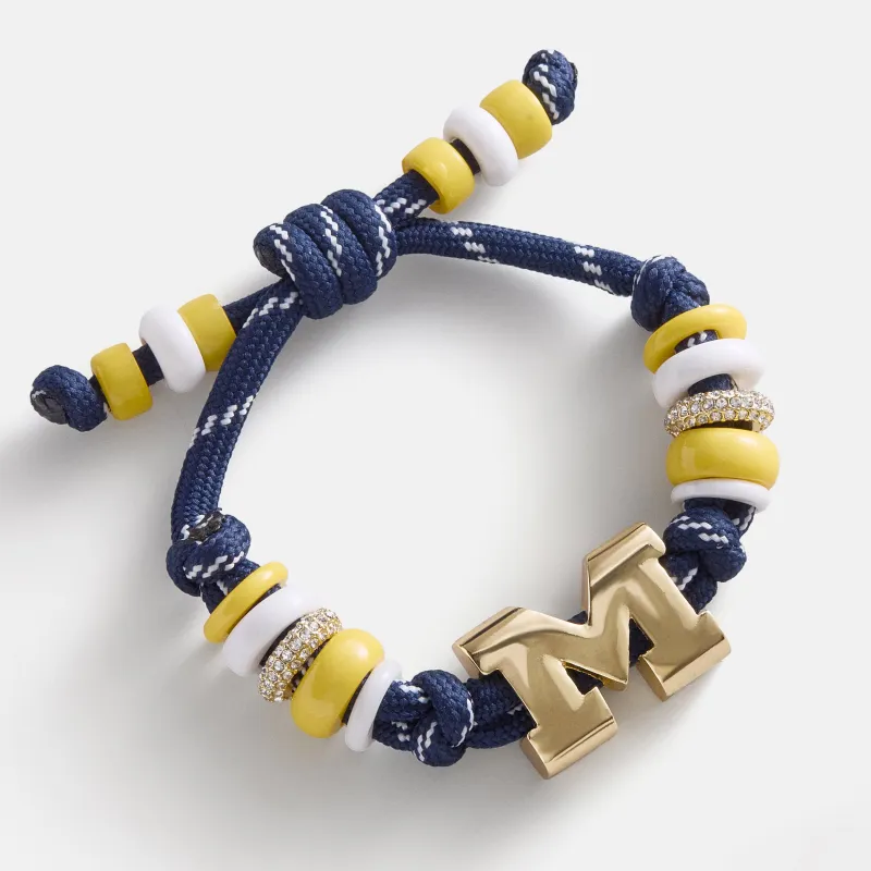 University of Michigan Knotty Logo Bracelet - University of Michigan made by BaubleBar