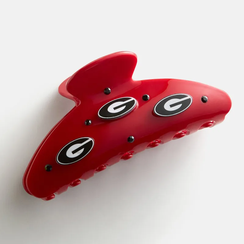 University of Georgia Logo Hair Claw Clip - University of Georgia made by BaubleBar