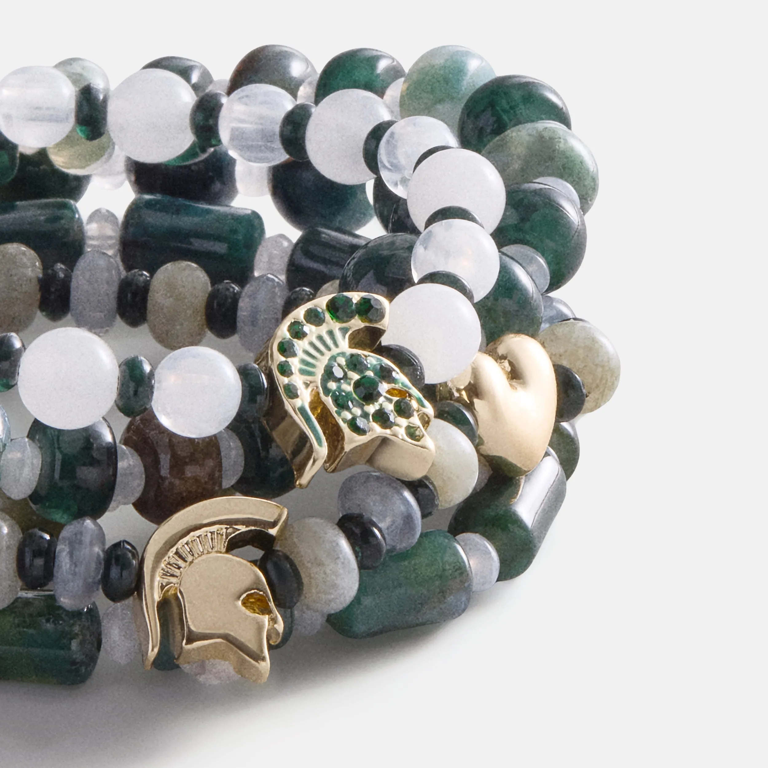 Michigan State University Beaded Bracelet Set - Michigan State University sold by BaubleBar product image thumbnail 3