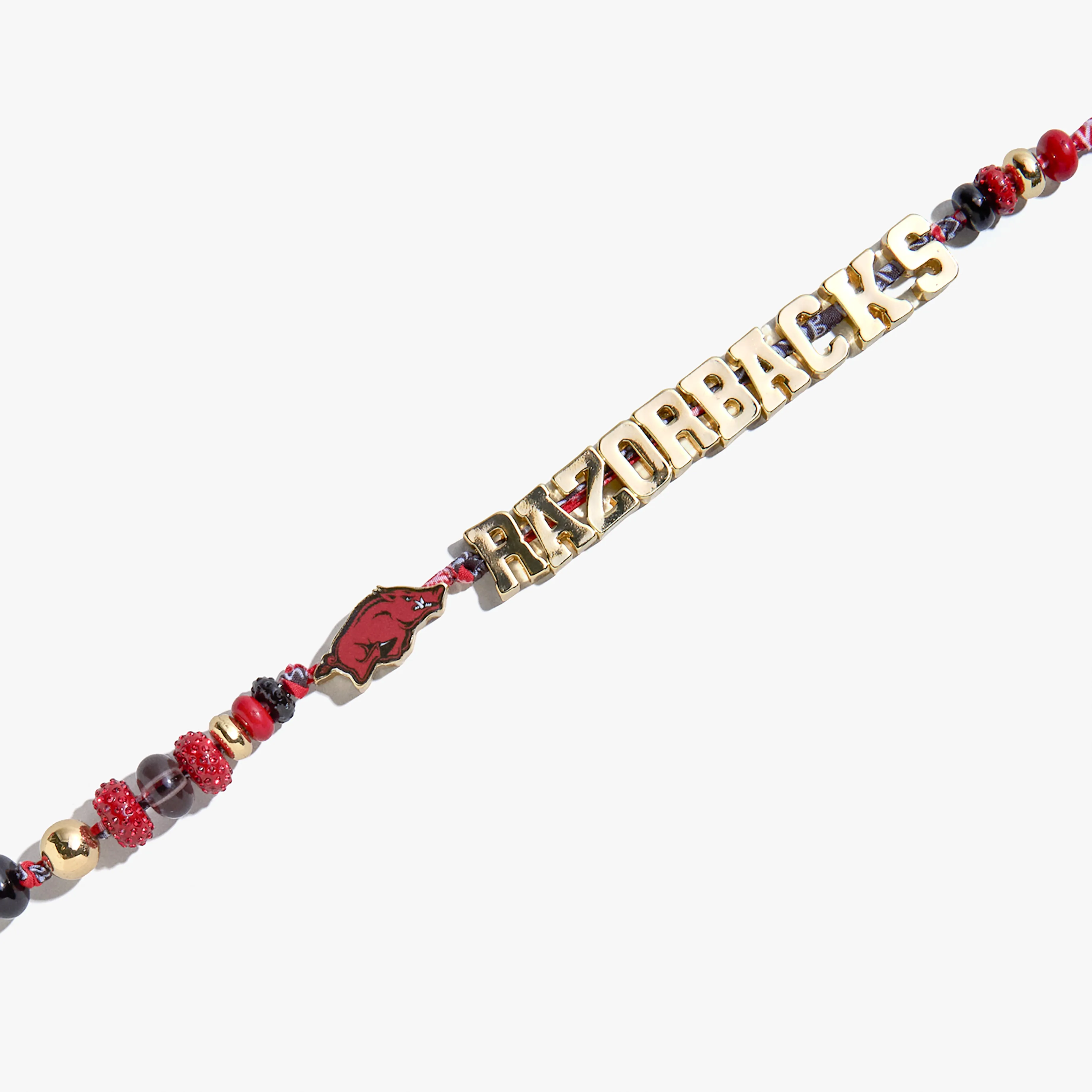 University of Arkansas Beaded Bandana Phone Charm - University of Arkansas sold by BaubleBar product image thumbnail 4