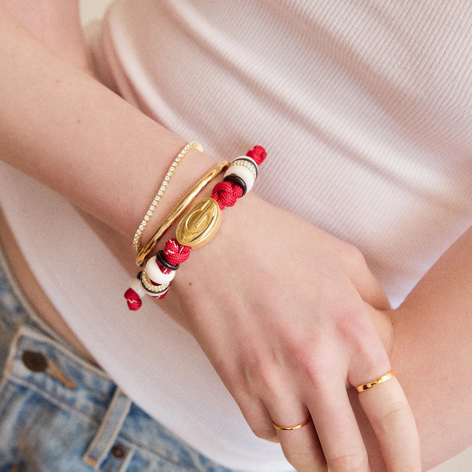 University of Georgia Knotty Logo Bracelet - University of Georgia sold by BaubleBar product image thumbnail 2