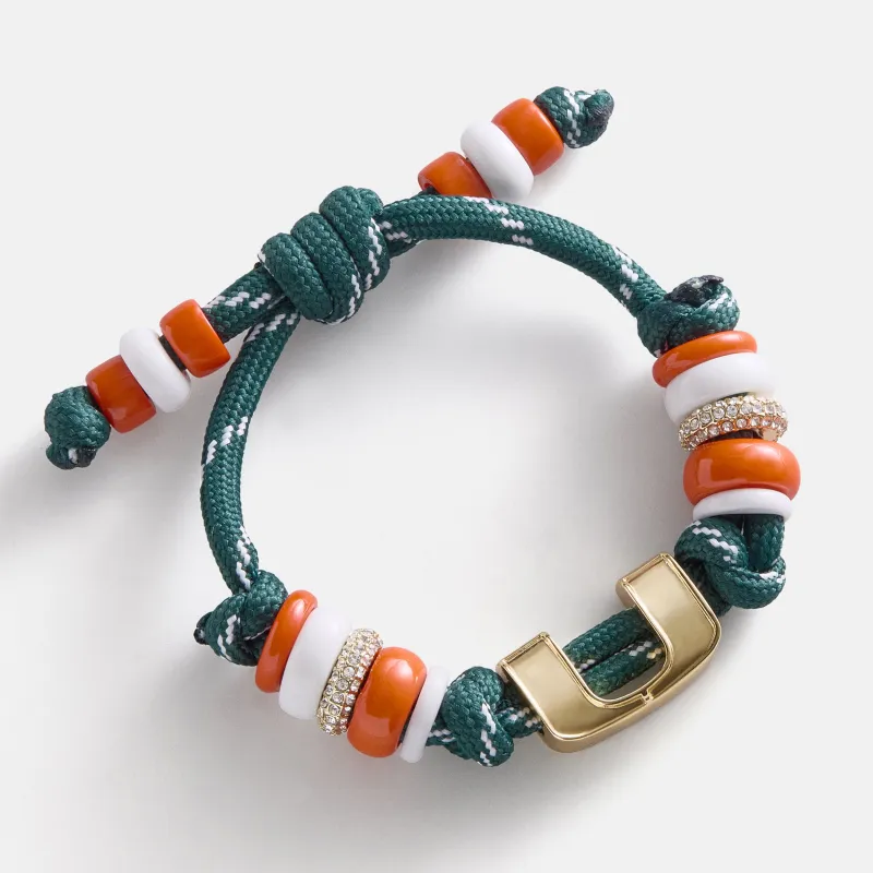 University of Miami Knotty Logo Bracelet - University of Miami made by BaubleBar