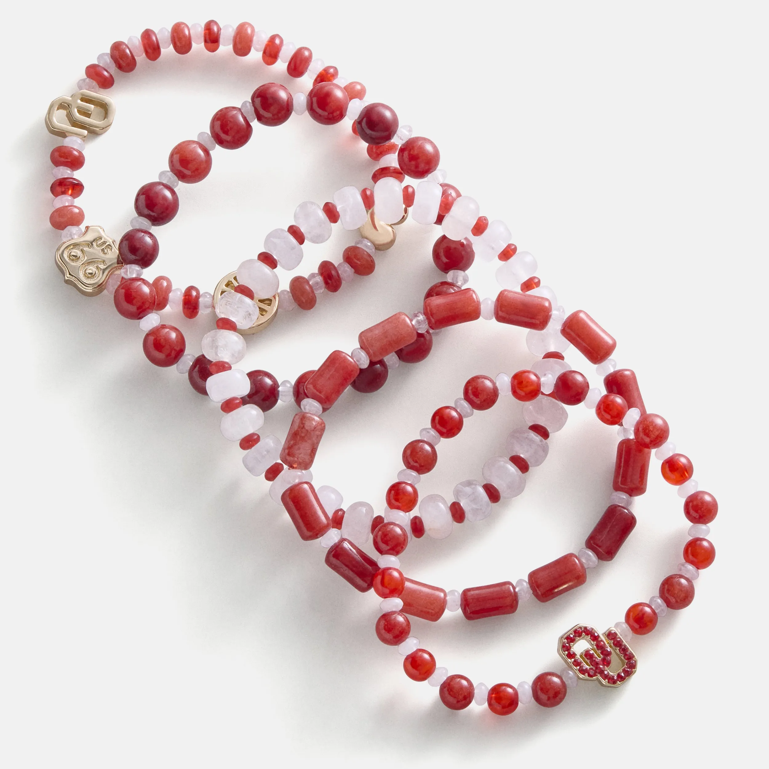 University of Oklahoma Beaded Bracelet Set - University of Oklahoma sold by BaubleBar product image thumbnail 4